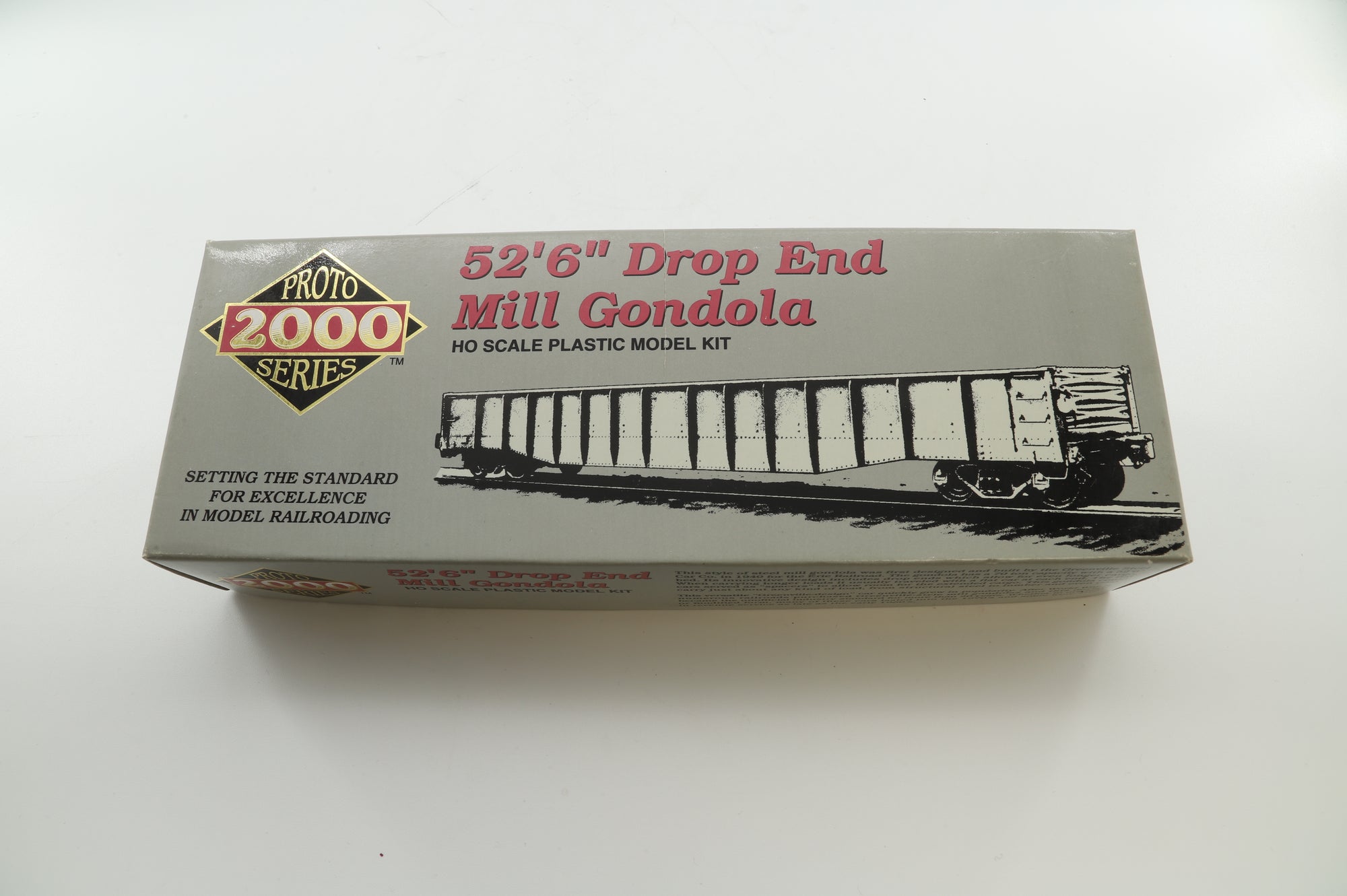 Proto 2000 Series HO Rake of 6 52'6'' Drop End Mill Gondola