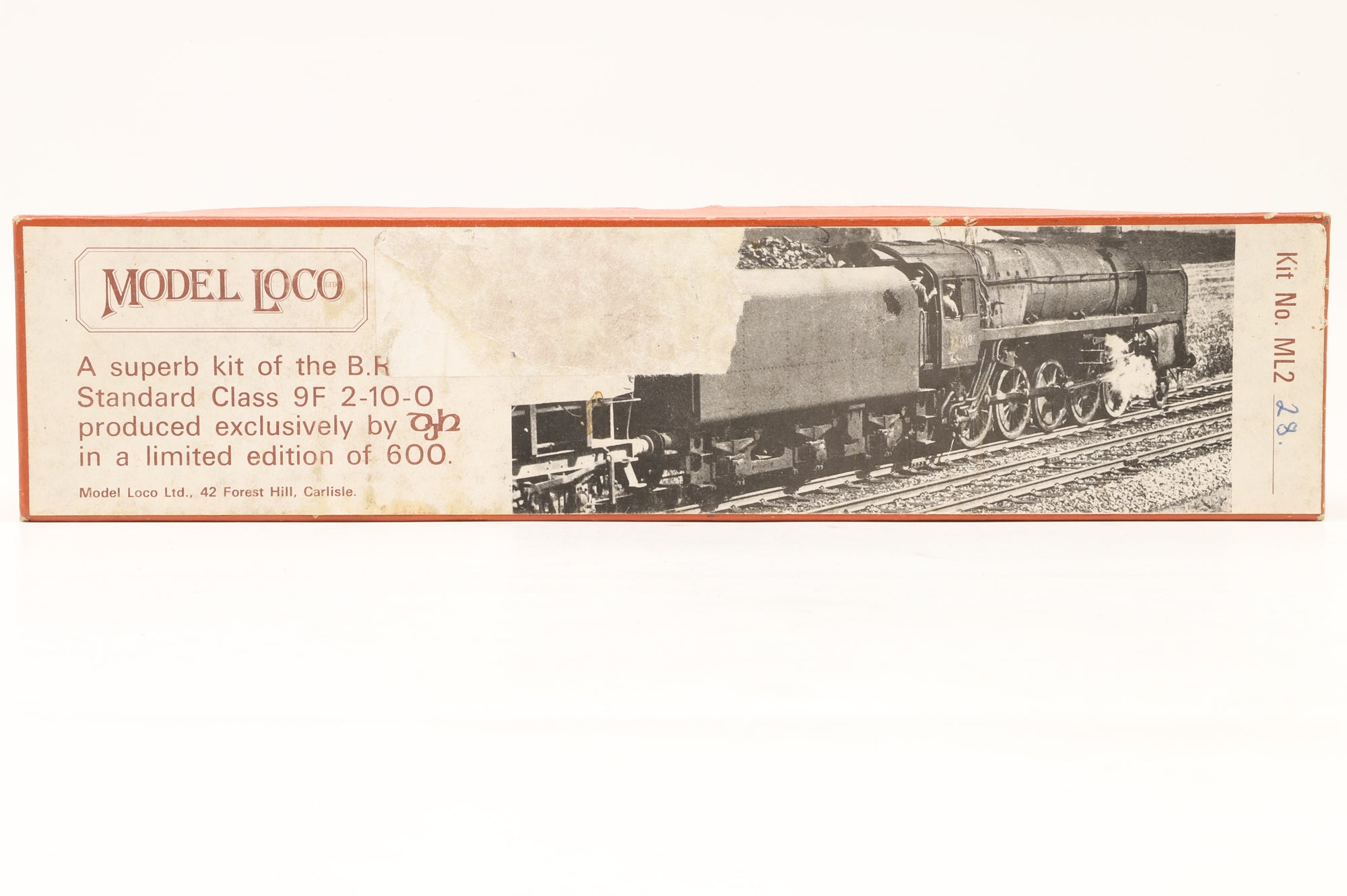 Model Loco OO ML228 Standard Class 9F '92099' BR Black L/C Kit Built