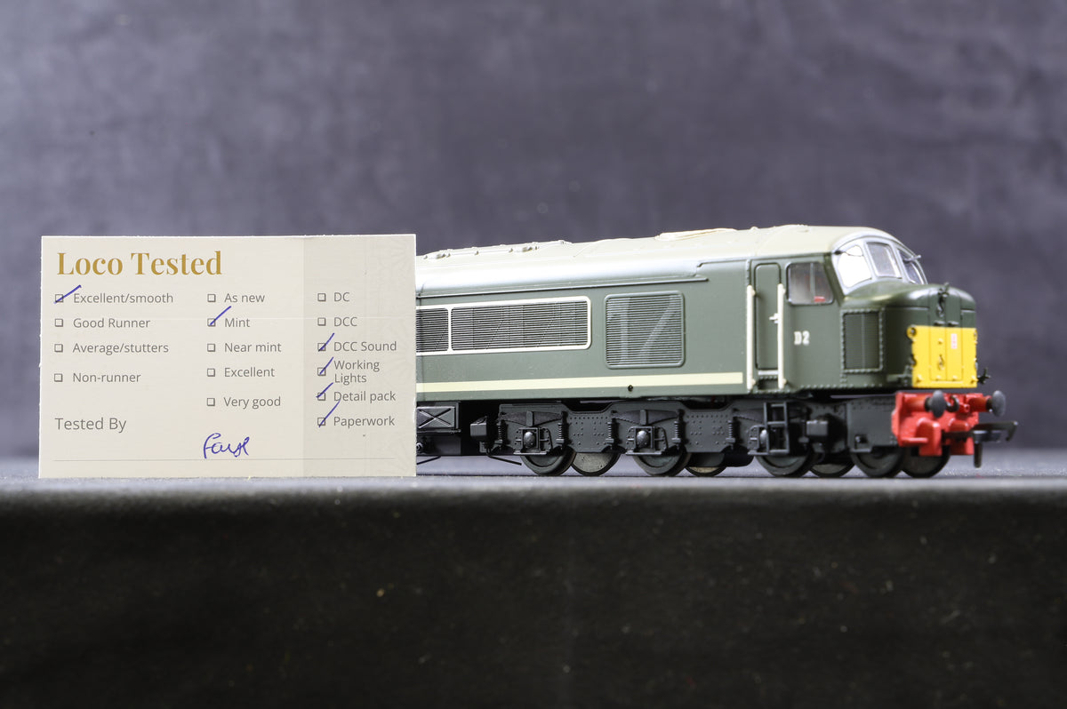 Bachmann OO 32-650DS Class 44 &#39;D2&#39; &#39;Helvellyn&#39; BR Green L/C Pro Renamed &amp; Numbered, DCC Sound