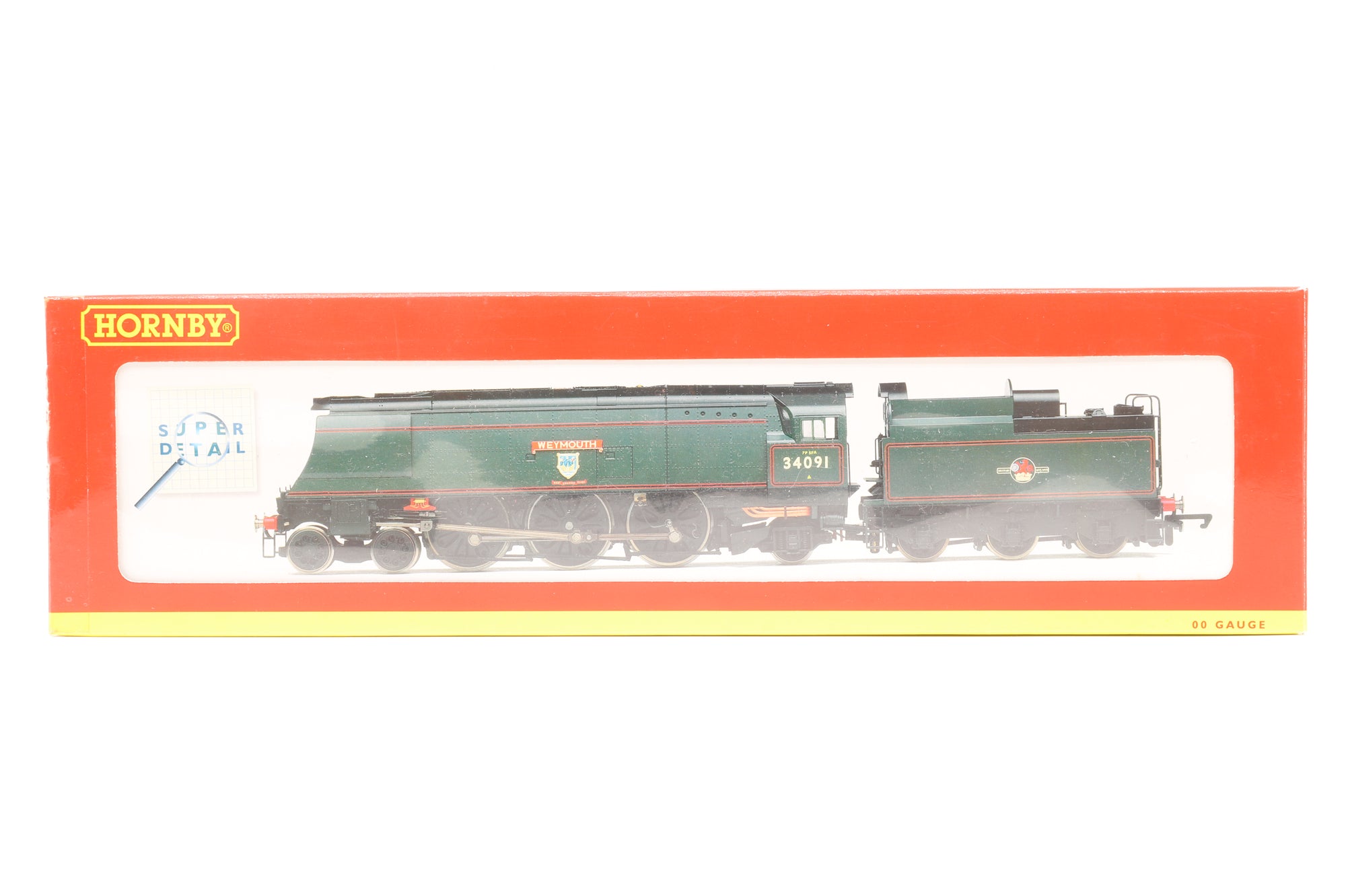 Hornby OO R2282 West Country Class '34091' Weymouth' BR Lined Green L/C