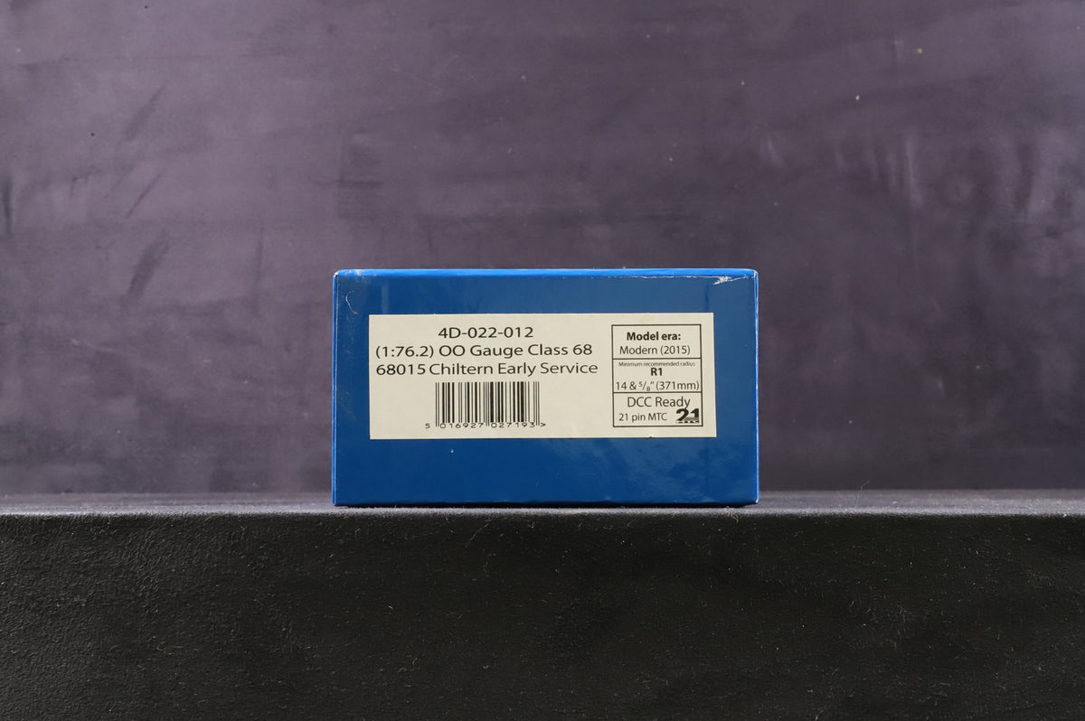 Dapol OO 4D-022-012 Class 68 &#39;68015&#39; Chiltern Early Service Weathered DCC Fitted