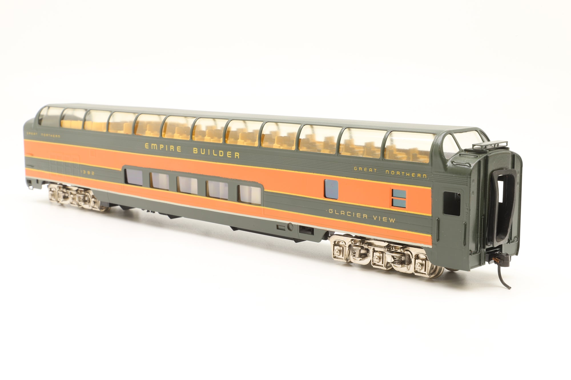 Oriental Limited HO Brass Rake of 5 Great Northern Streamlined Empire Builder Cars