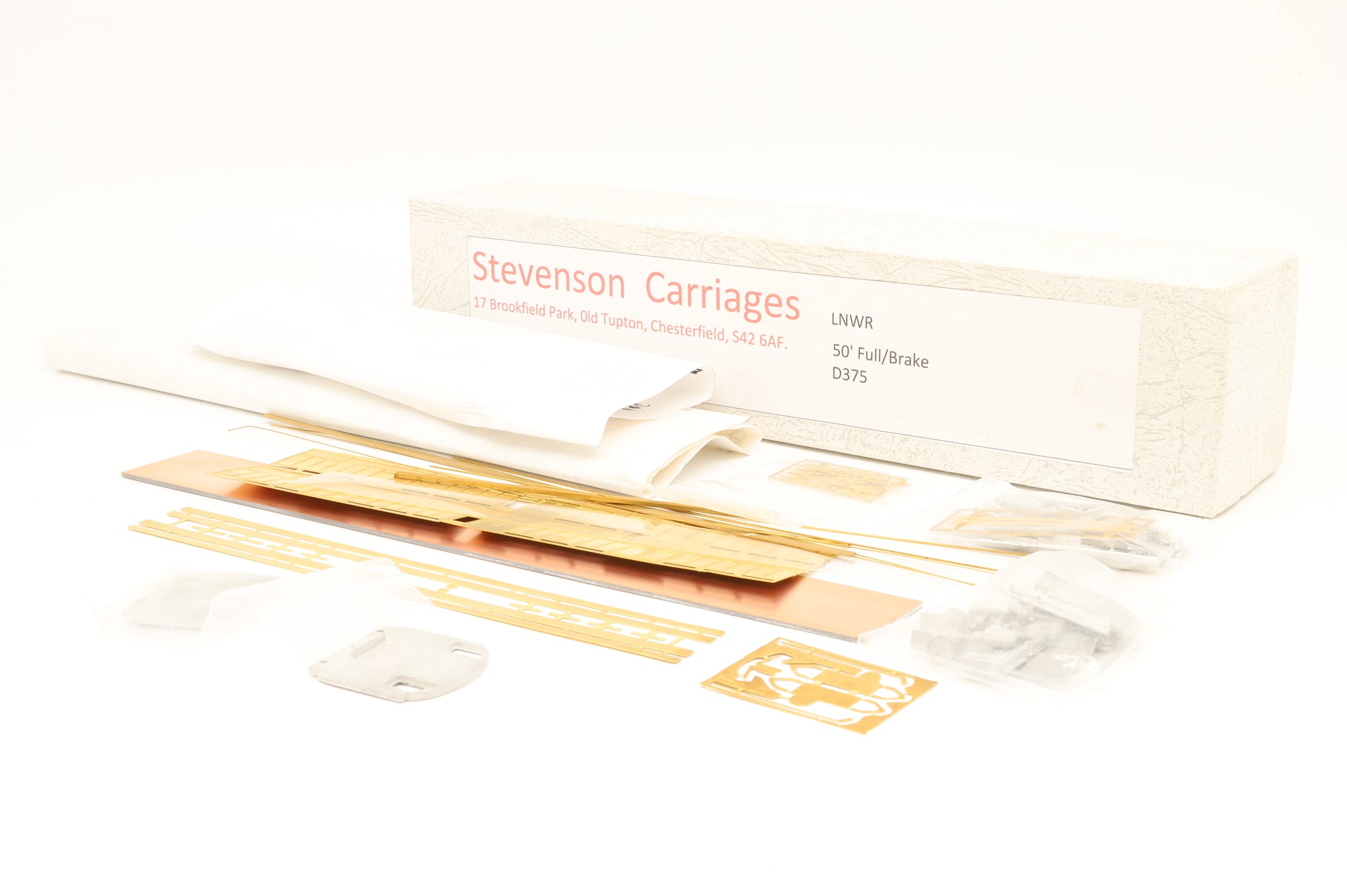 Stevenson Carriages OO D375 LNWR 50ft Full Brake Coach Kit