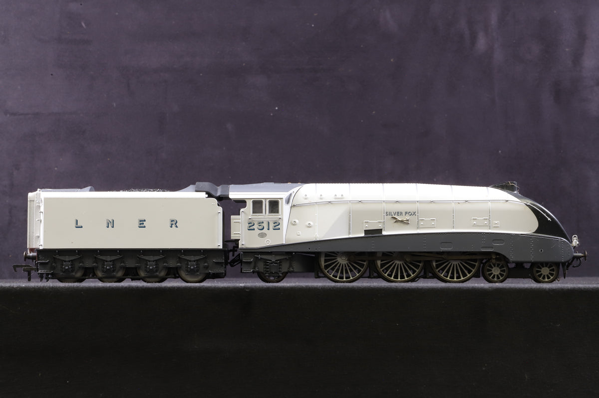 Dapol Black Label OO BL-001-005 Class A4 &#39;2512&#39; &#39;Silver Fox&#39; LNER Silver DCC Sound &amp; Smoke