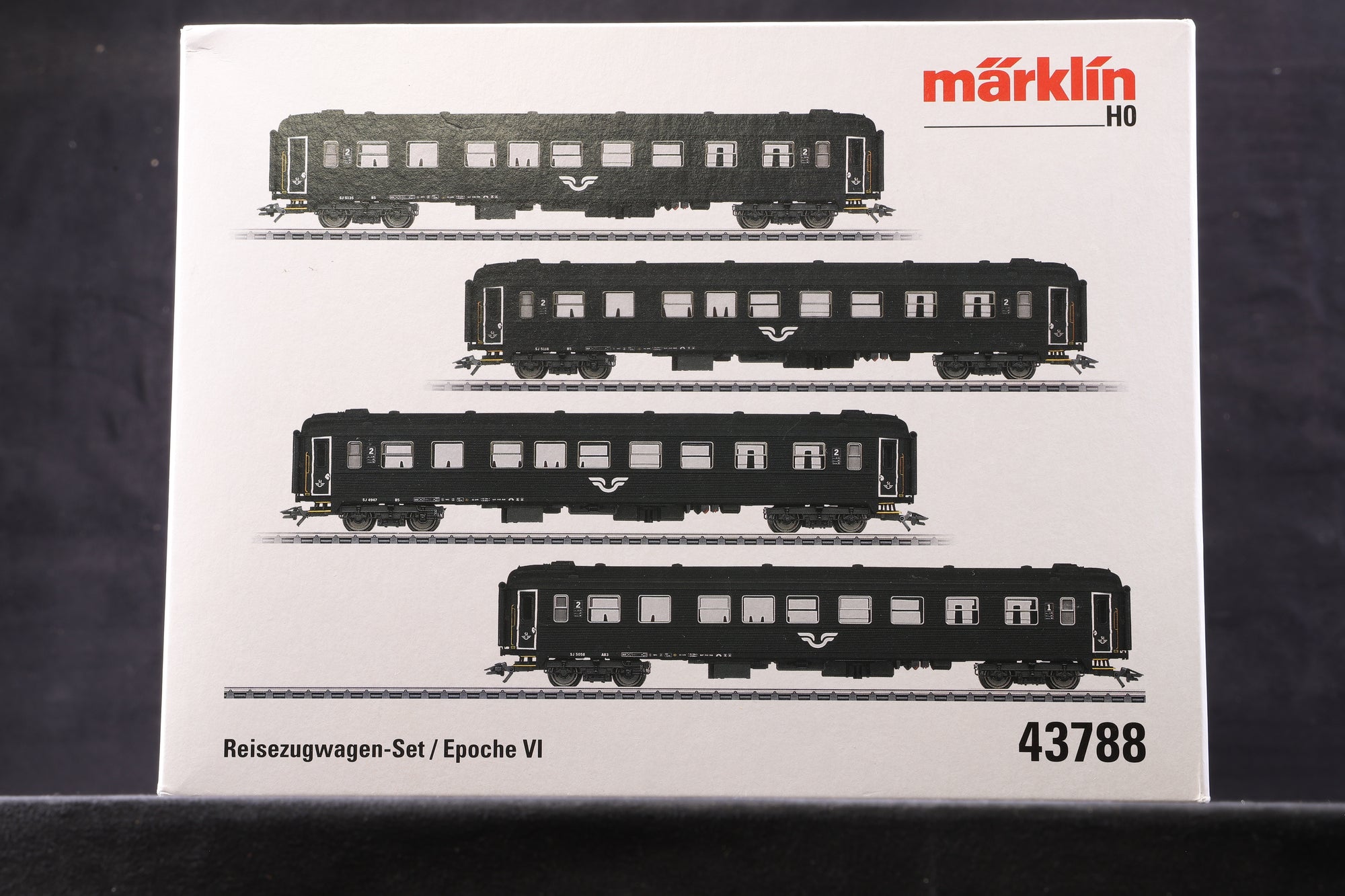 Marklin HO 39280 SJ Class Rc 6 Electric Locomotive & 43788 4 Car Passenger Set, MFX Sound