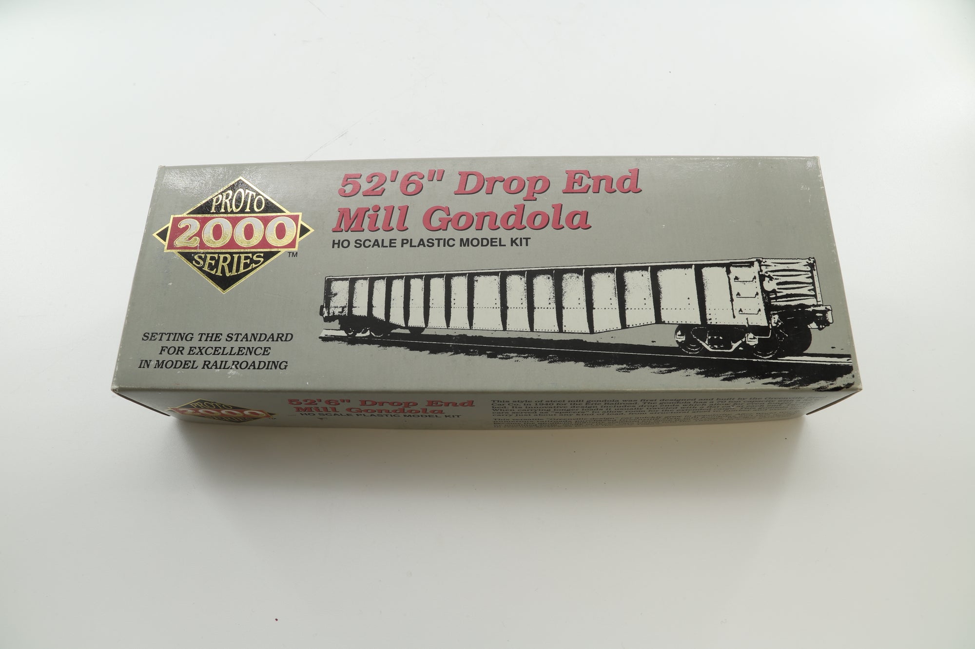 Proto 2000 Series HO Rake of 6 52'6'' Drop End Mill Gondola