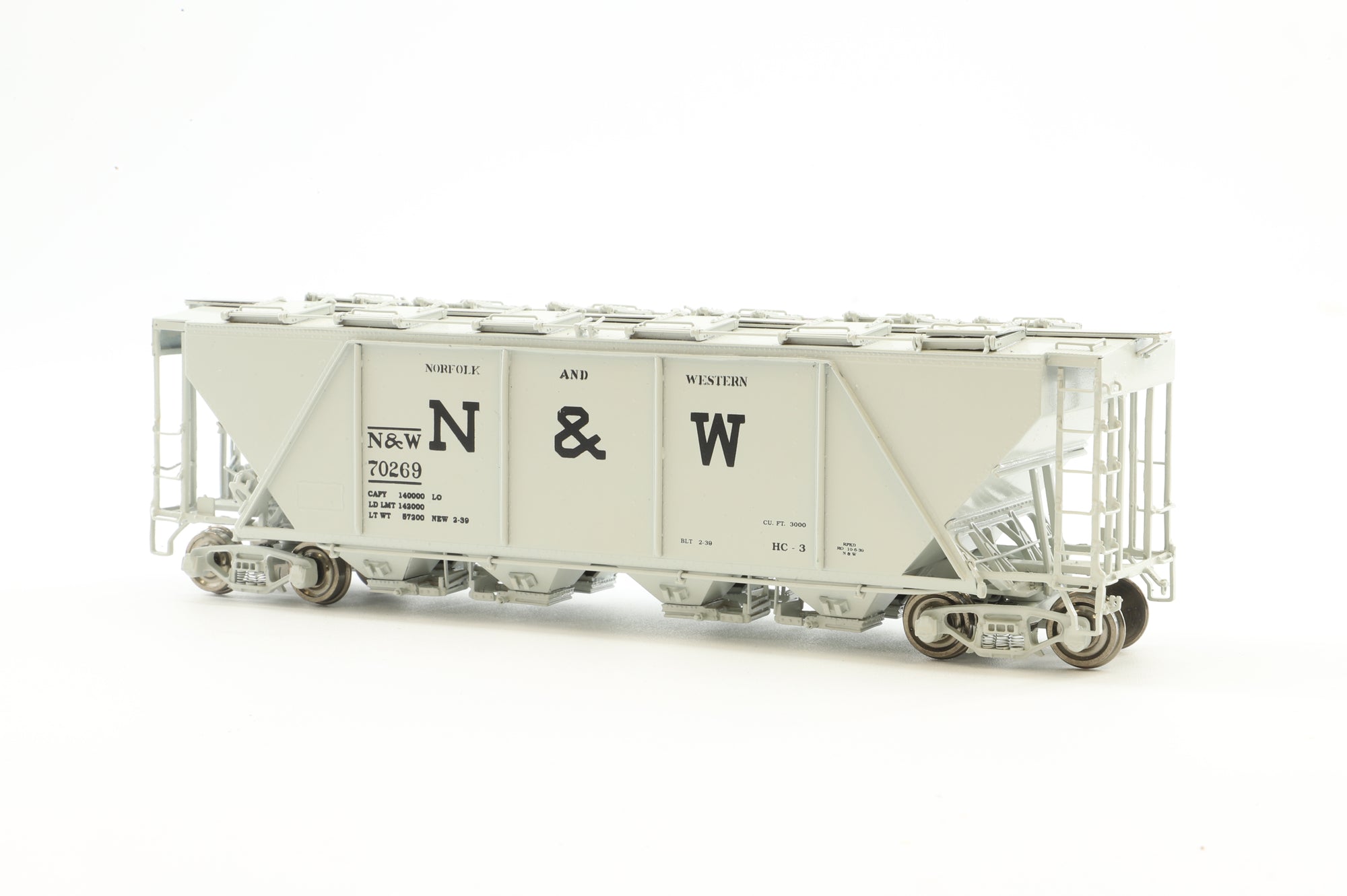 Overland Models HO Brass OMI-3339.1 Hopper Covered N&W Class HC-3 '70269'