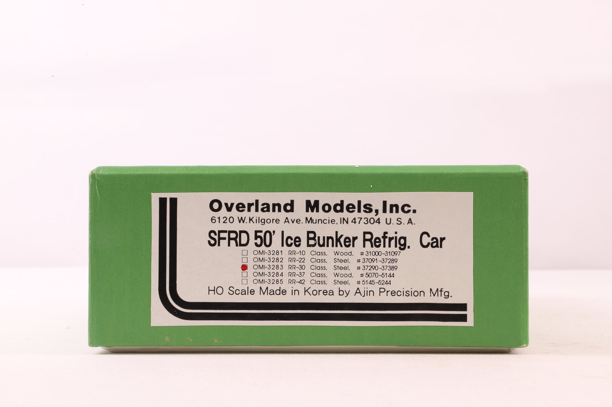 Overland Models HO Brass OMI-3283 Reefer SFRD Ice Bunker Steel Class RR-22 50' '37292'