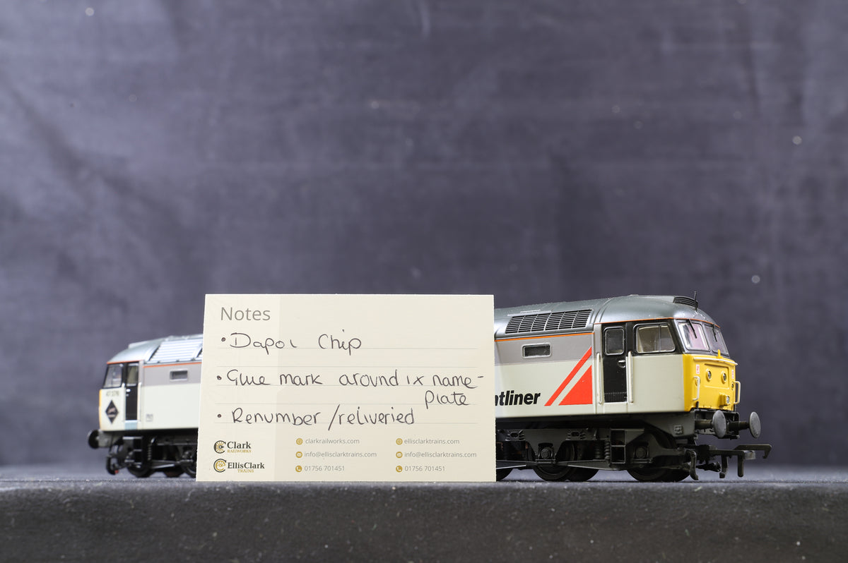 Bachmann OO Class 47 &#39;47376&#39; Freightliner Triple Grey, Professional Re-paint, Re-number &amp; Re-livery, DCC Sound