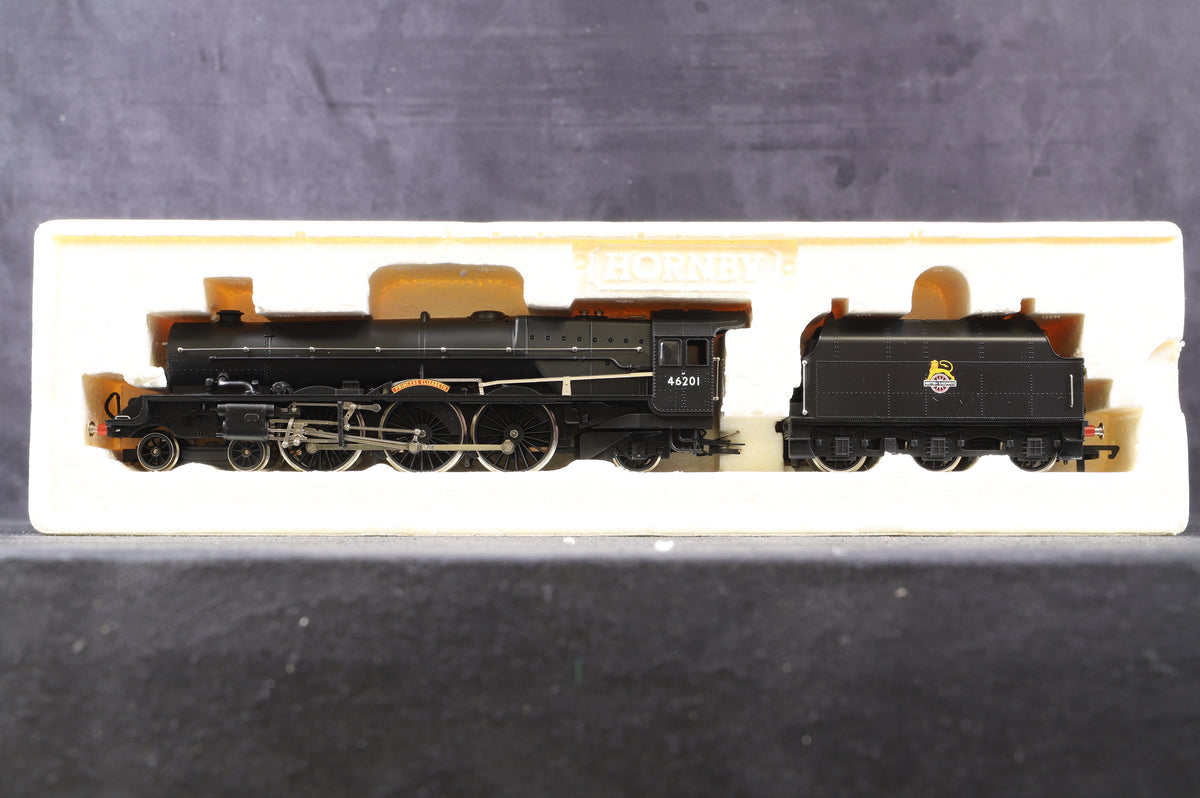 Hornby OO R2426 Princess Royal Class 4-6-2 &#39;46201&#39; &#39;Princess Elizabeth&#39; BR Plain Black E/C Ltd Ed 1512/ 2004