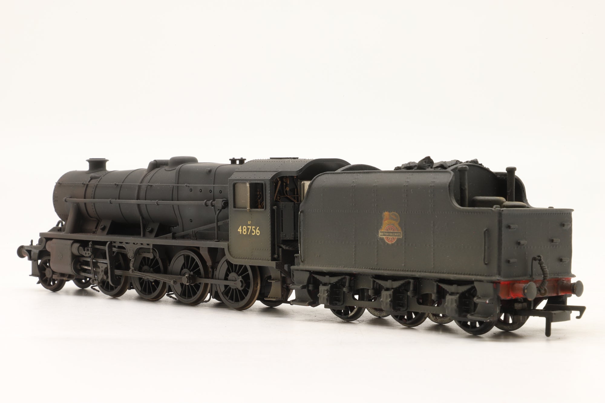Hornby OO R2229 Class 8F '48756' BR Black E/C Weathered & Renumbered