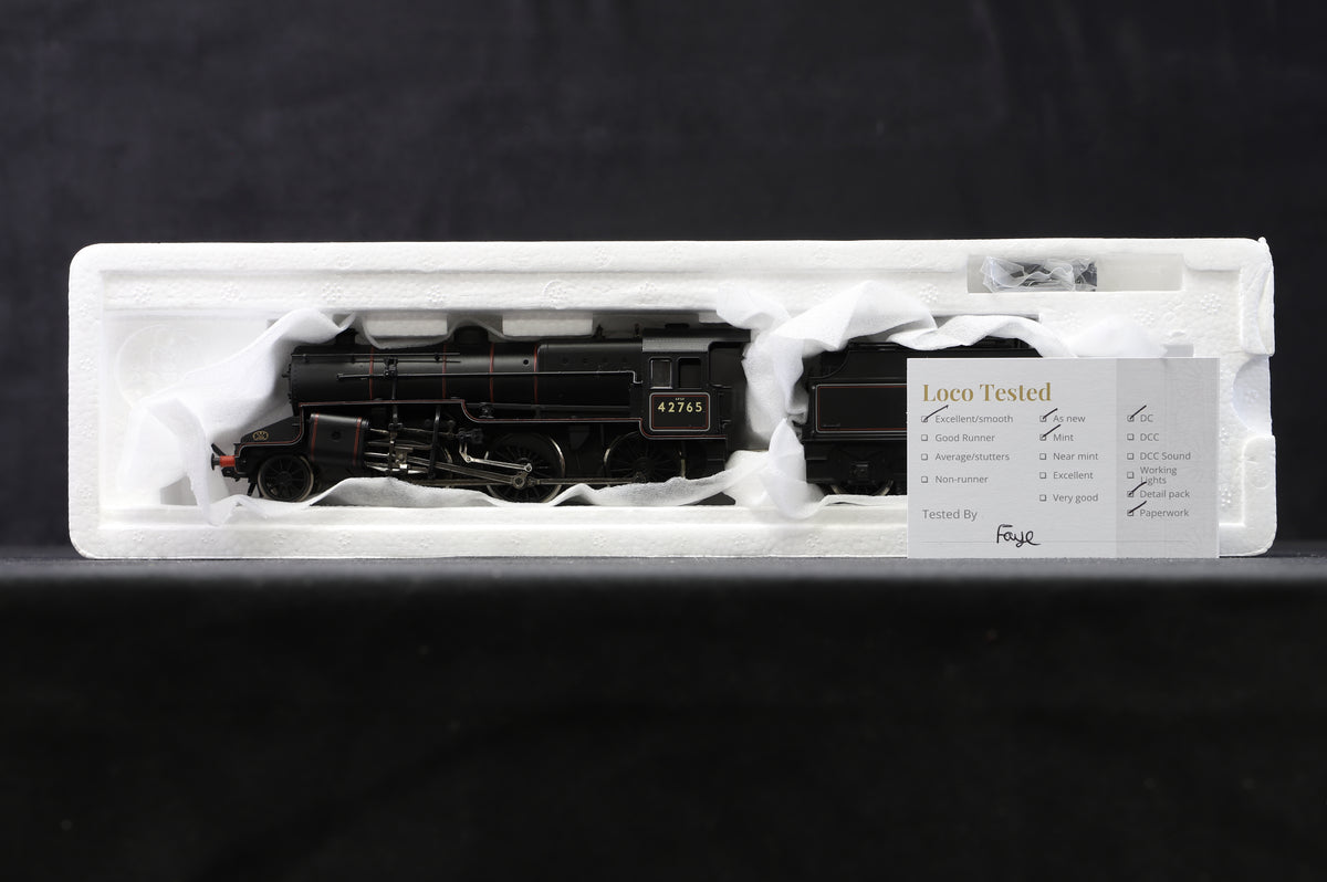 Bachmann OO 32-176 2-6-0 Crab &#39;42765&#39; BR Lined Black E/C With Coal Rail