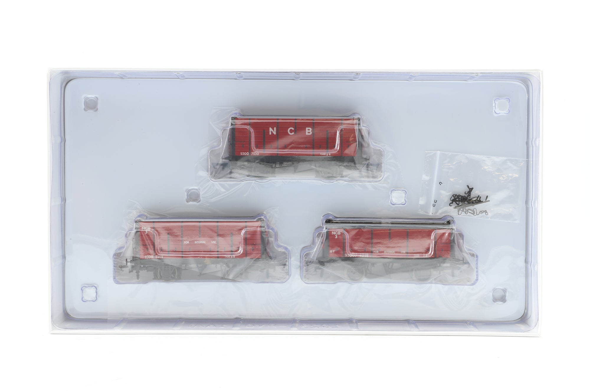 Accurascale OO ACC2826 Triple Pack of NER 20T/23T Hoppers in NCB Ashington Livery