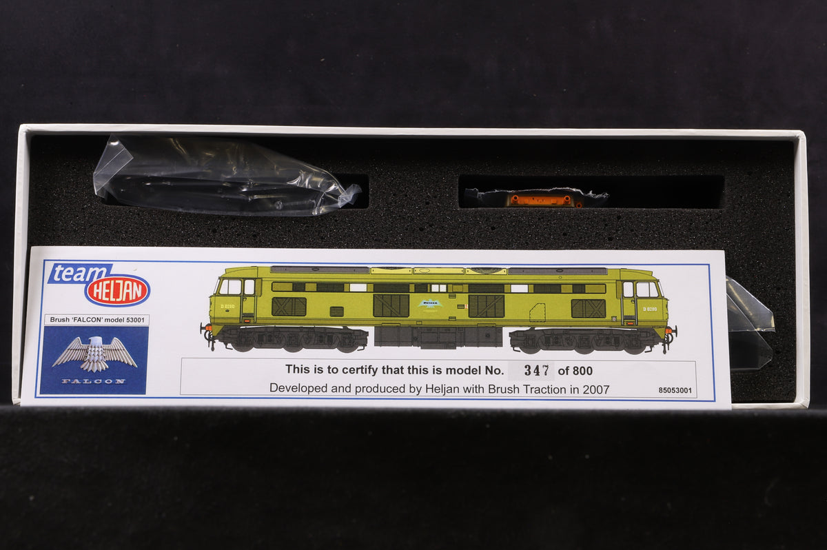 Heljan OO 53001 Brush Falcon D0280 in Lime Green - Limited Edition No.347/800