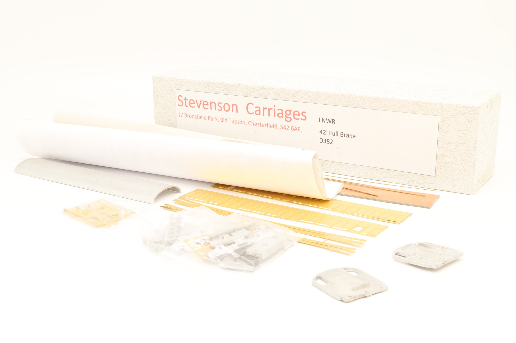 Stevenson Carriages OO D382 LNWR 42ft Full Brake Coach Kit