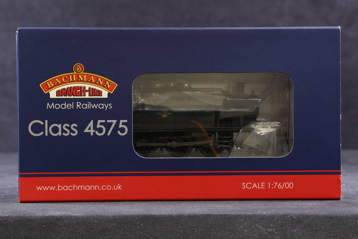 Bachmann OO 32-135X Class &#39;4575&#39; Prairie Tank &#39;5541&#39; BR Lined Green Late Crest, Excl. Model Rail Centre, Weathered