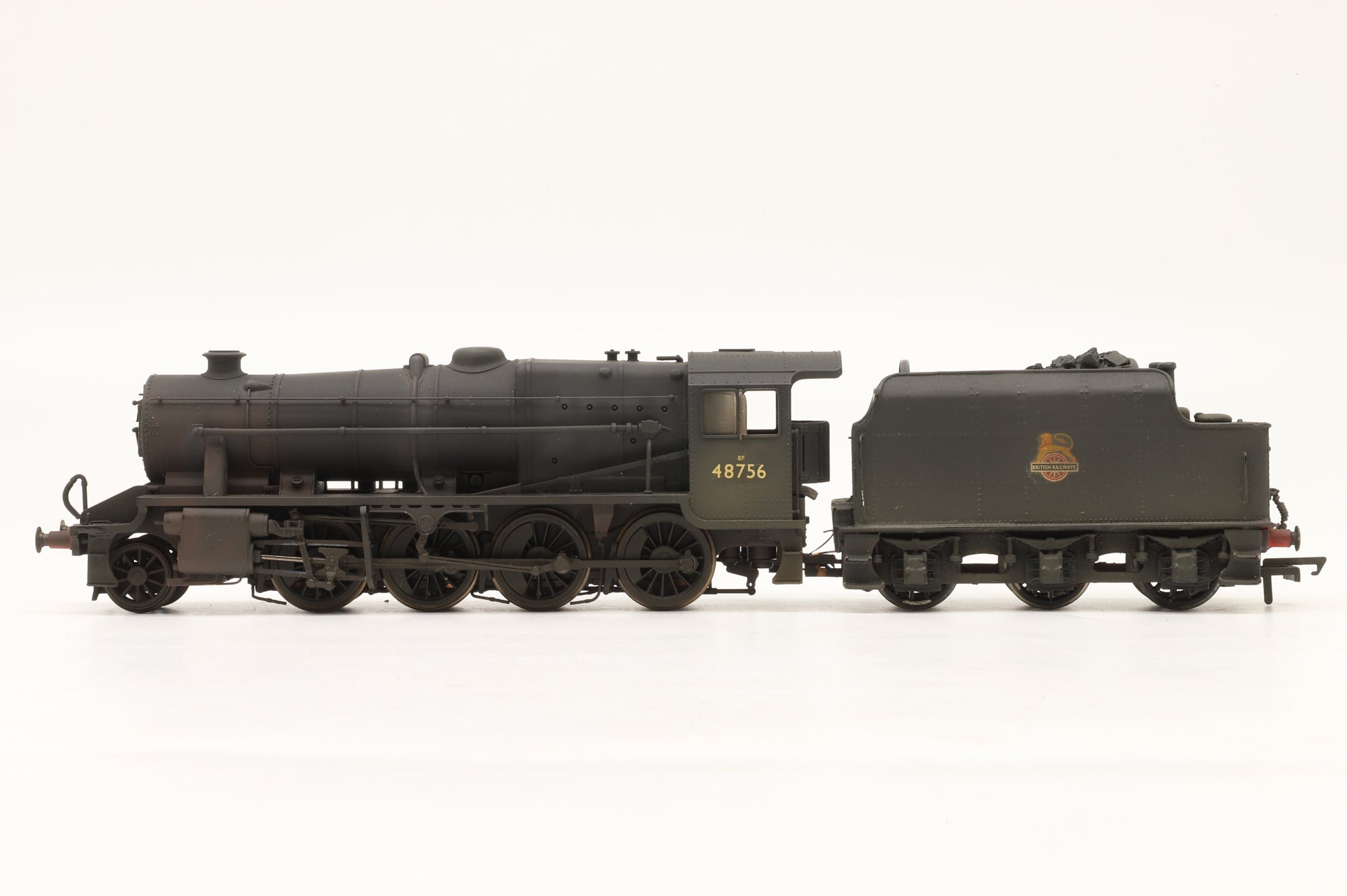Hornby OO R2229 Class 8F '48756' BR Black E/C Weathered & Renumbered