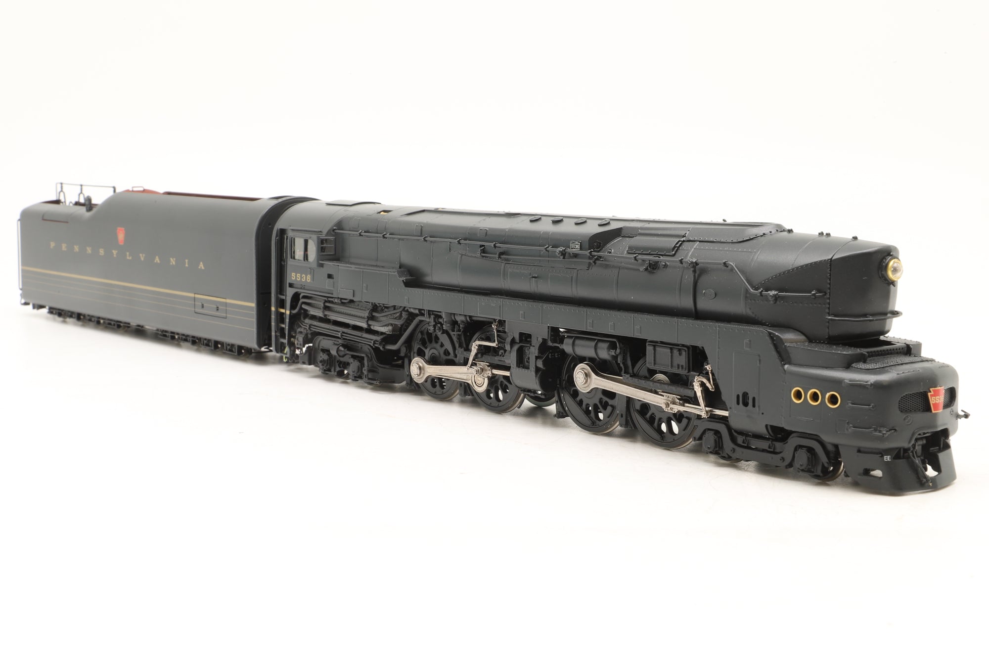 Glacier Park Models/Boo-Rim HO Brass 95482 Class T1 Duplex #5536 PRR Black, Factory Painted, DCC Sound