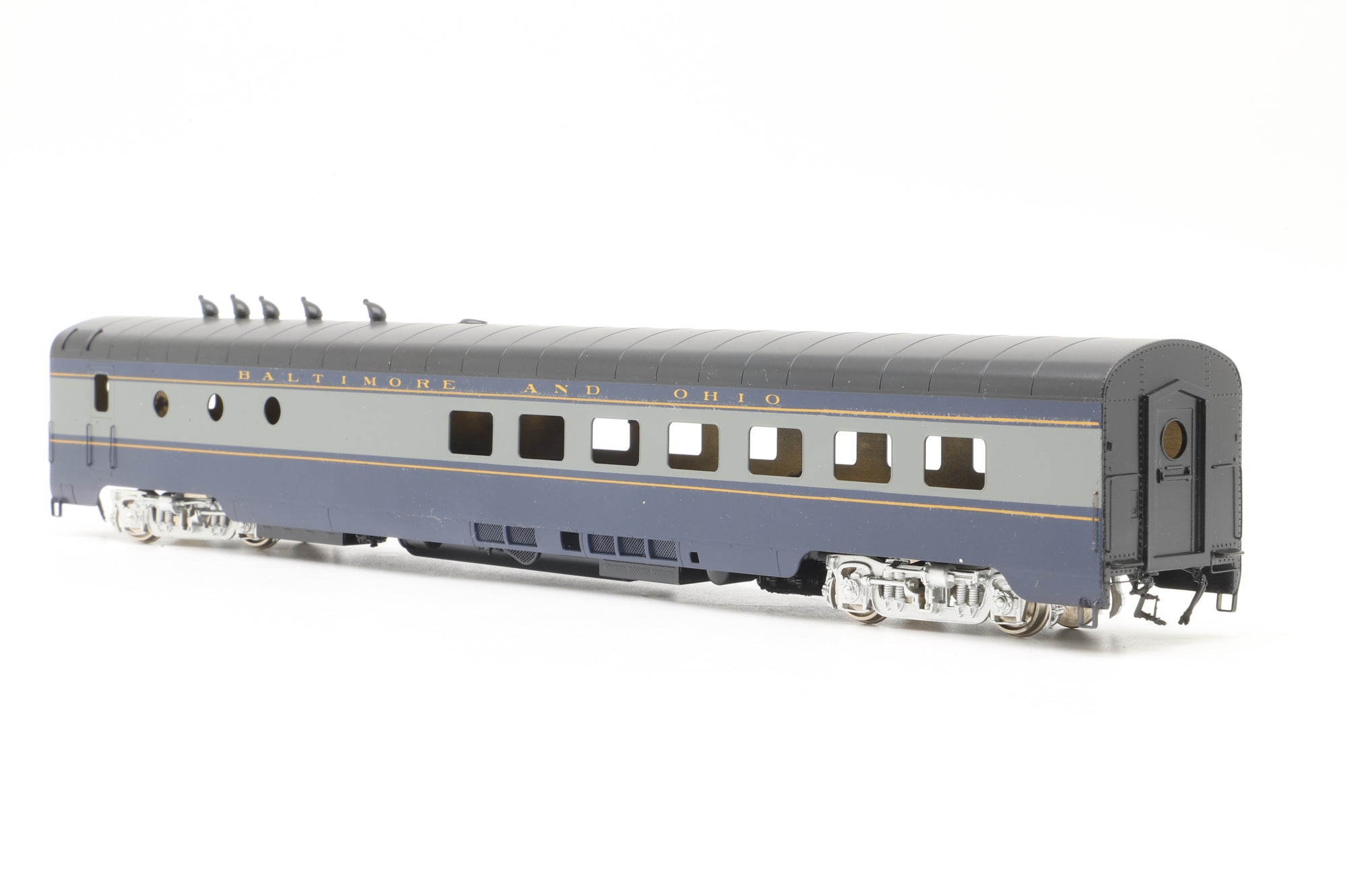 Brass HO Baltimore & Ohio Blue & Grey Coach