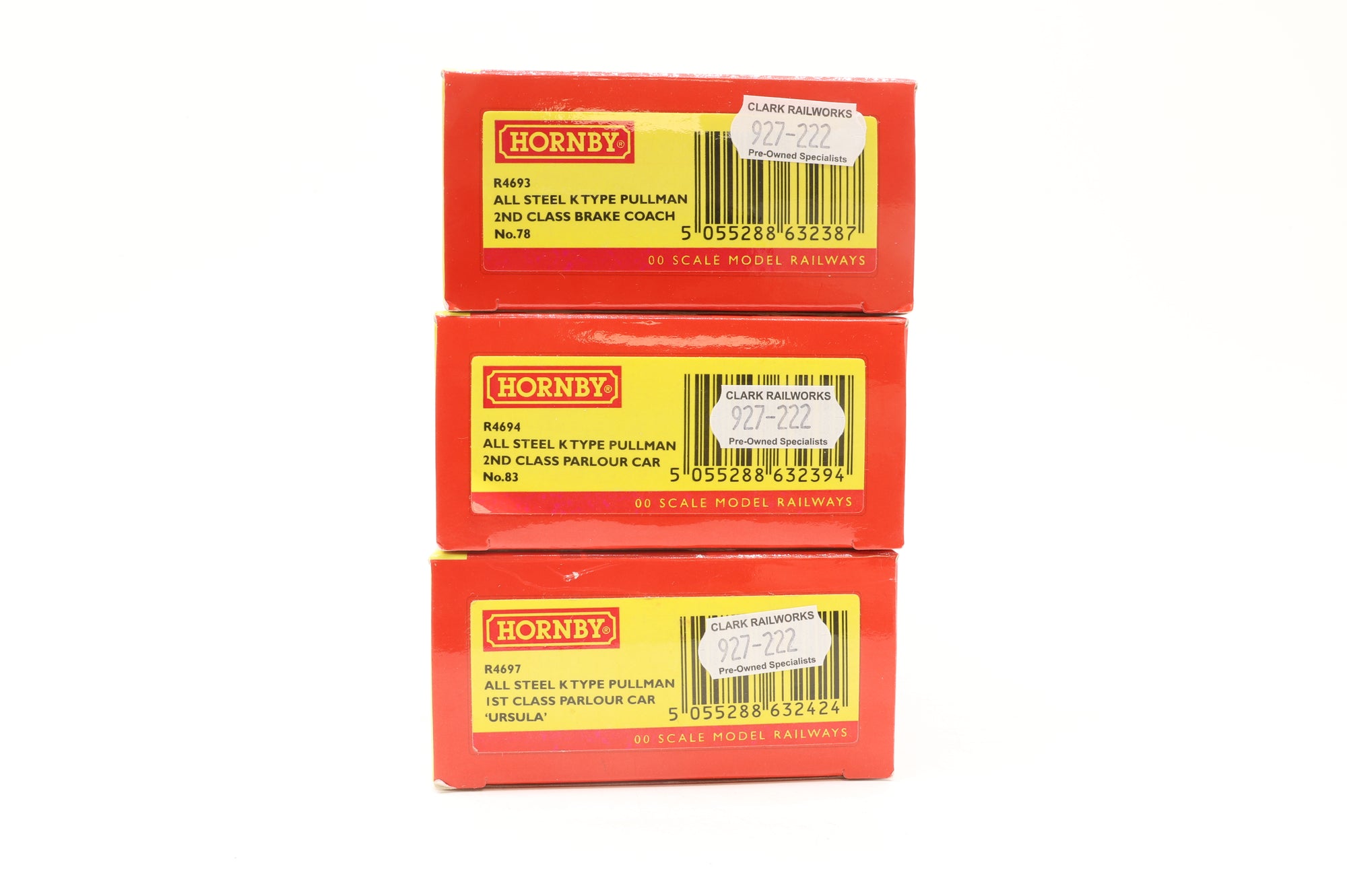 Hornby OO Rake Of 3 Pullman Cars Inc. R4693, R4694 & R4697
