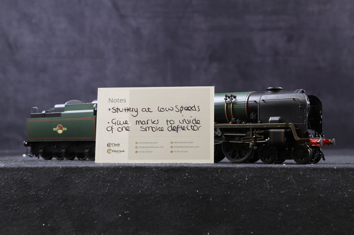 Hornby OO R2586 4-6-2 Rebuilt Of Britain Class &#39;34053&#39; &#39;Sir Keith Park&#39; BR Lined Green L/C