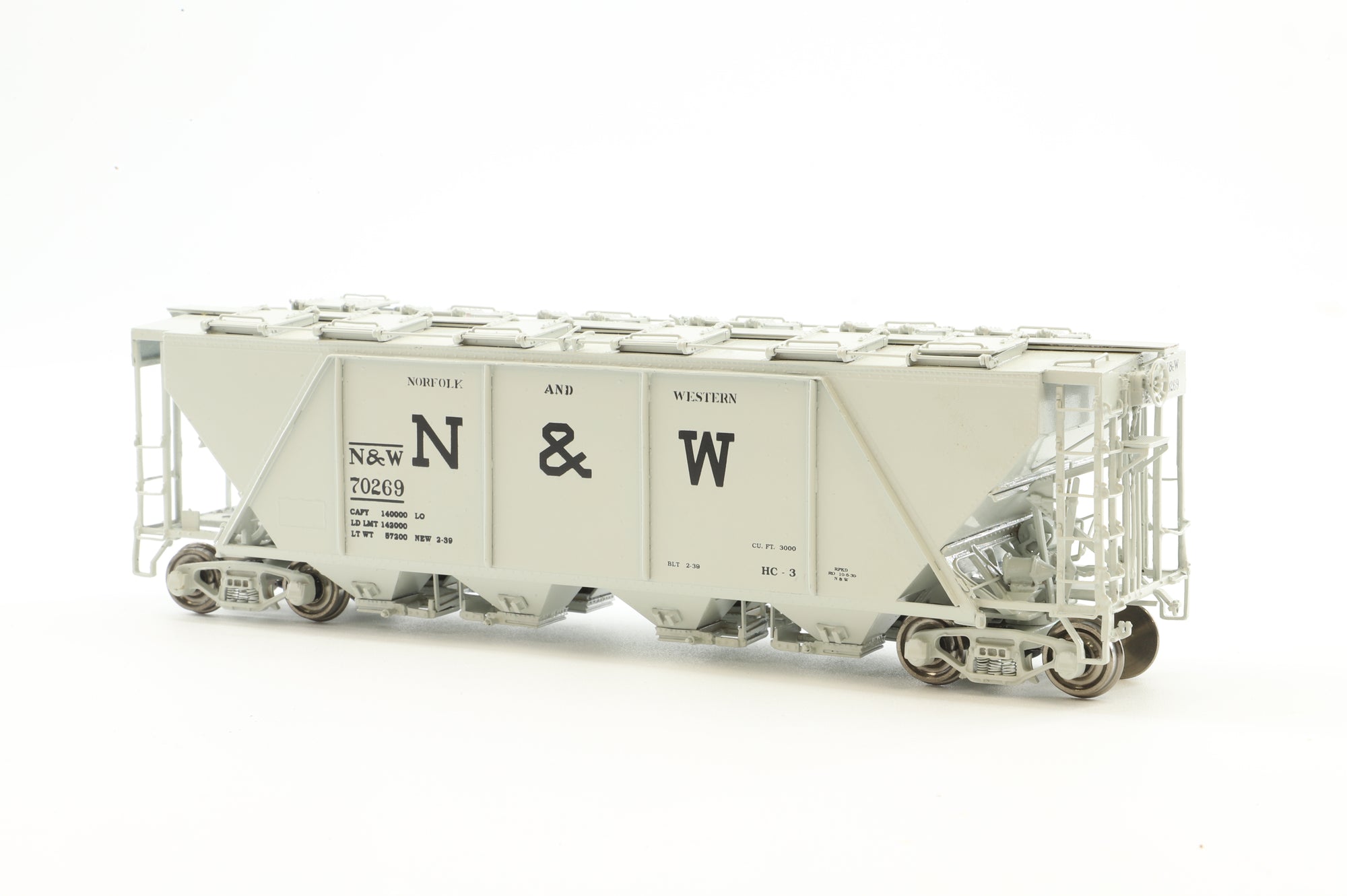 Overland Models HO Brass OMI-3339.1 Hopper Covered N&W Class HC-3 '70269'