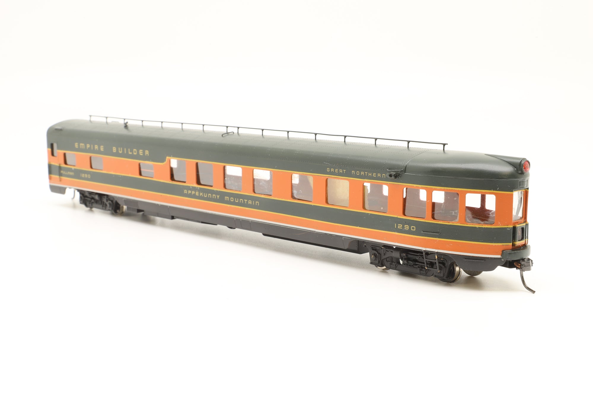 Oriental Limited HO Brass Rake of 5 Great Northern Streamlined Empire Builder Cars