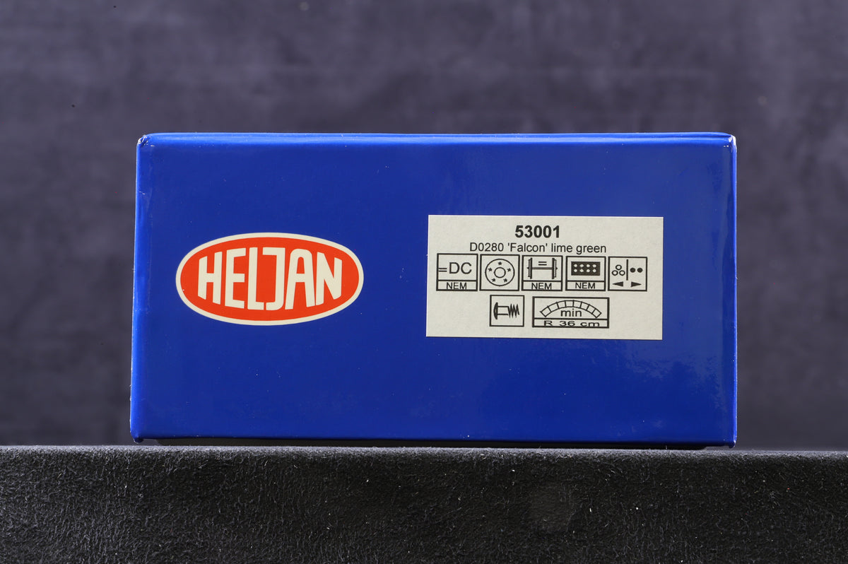 Heljan OO 53001 Brush Falcon D0280 in Lime Green - Limited Edition No.347/800