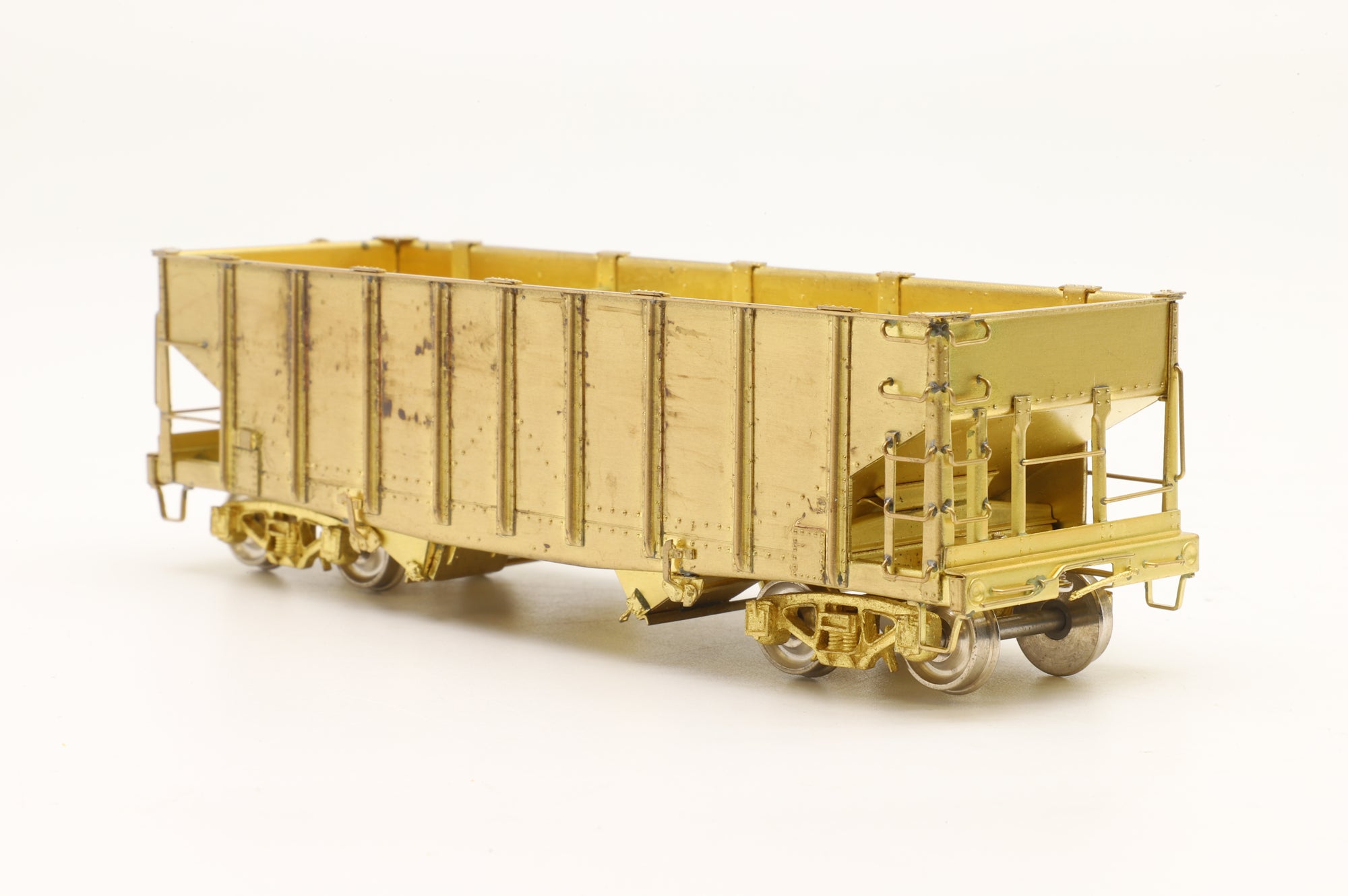 Railworks Ltd HO Brass GL-GL c 2 Bay Hopper Wagon Unpainted