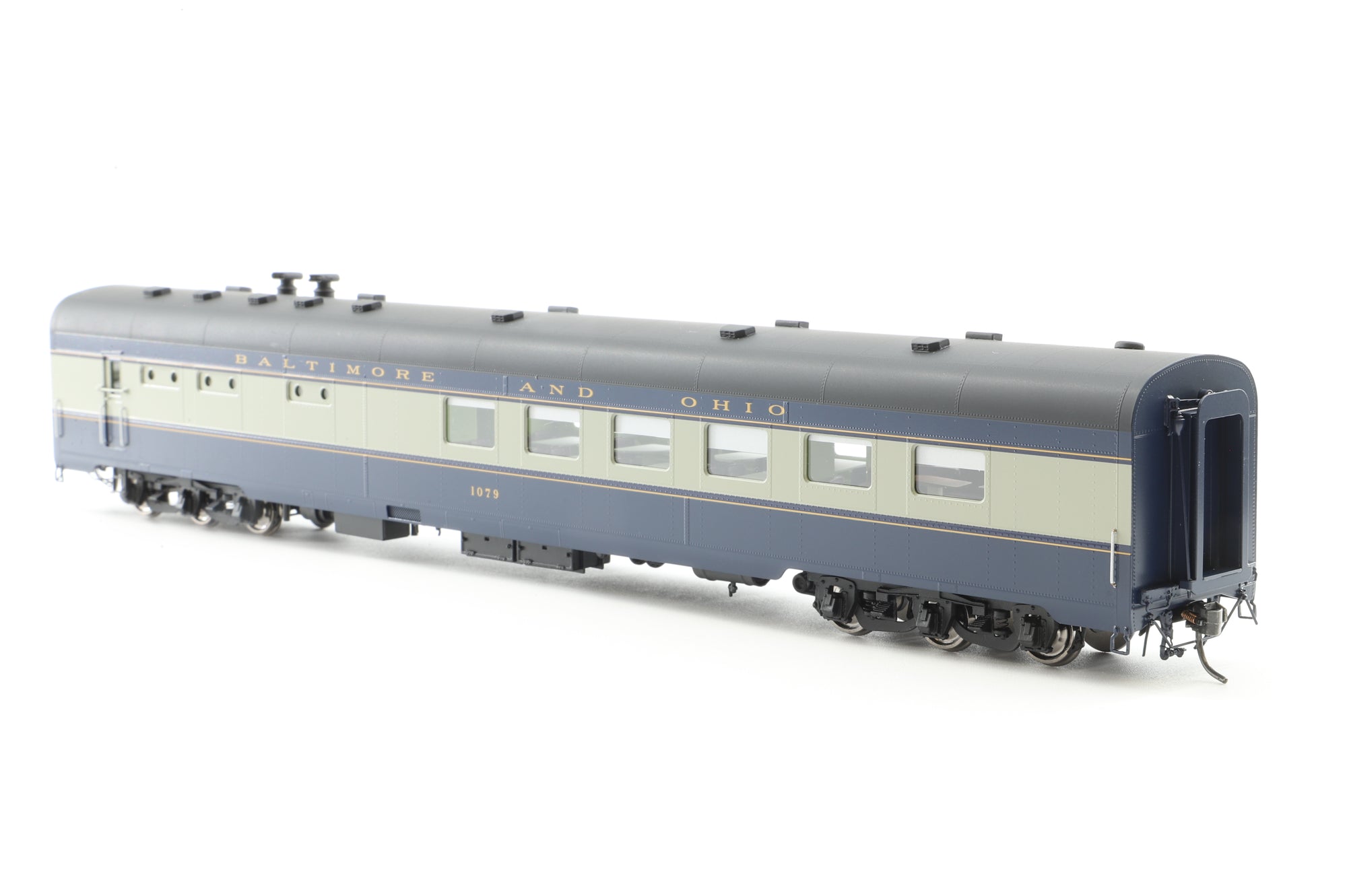 The Coach Yard HO Brass 2140m Passenger car set B&O BALTIMORE & OHIO