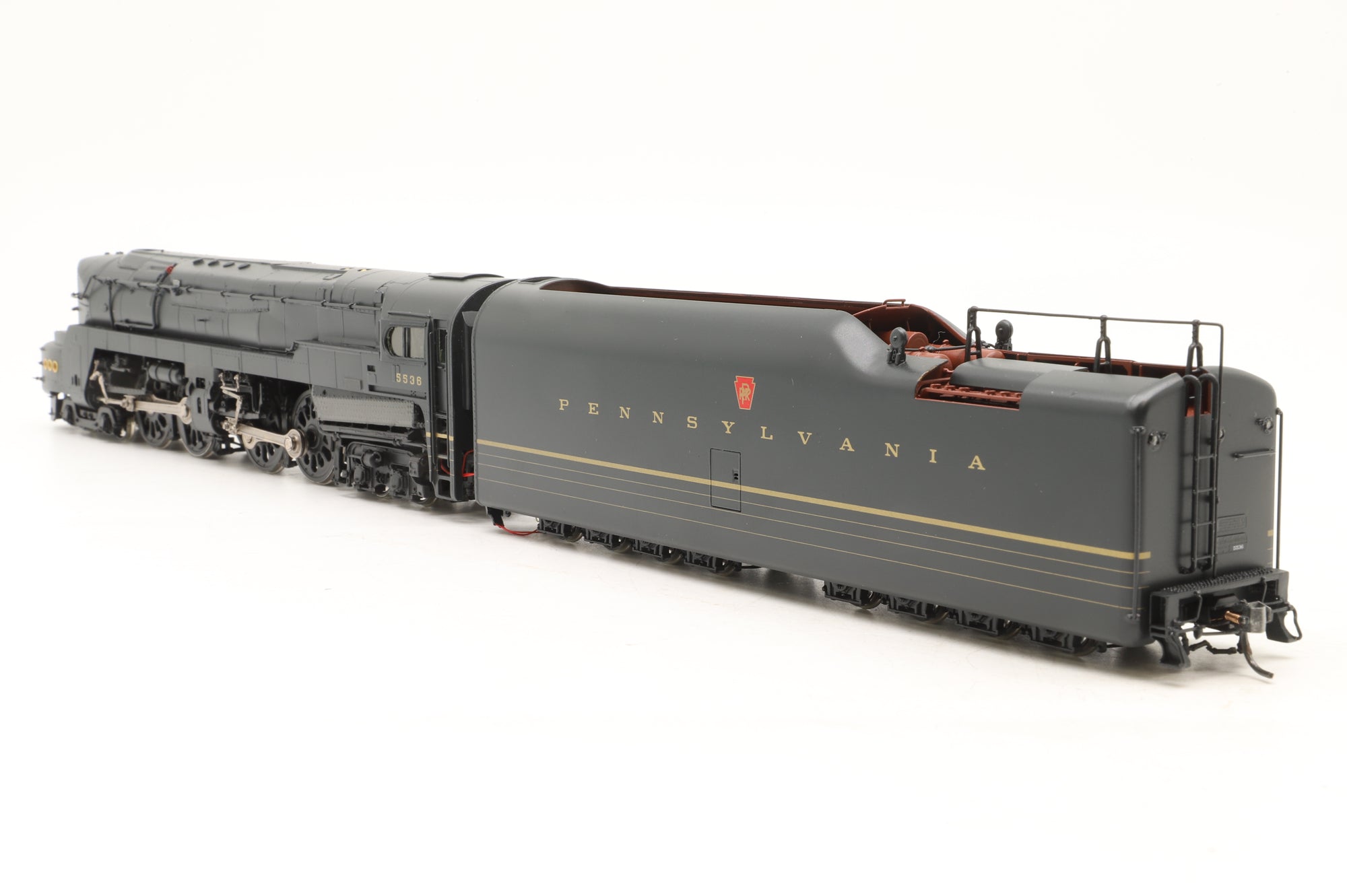 Glacier Park Models/Boo-Rim HO Brass 95482 Class T1 Duplex #5536 PRR Black, Factory Painted, DCC Sound