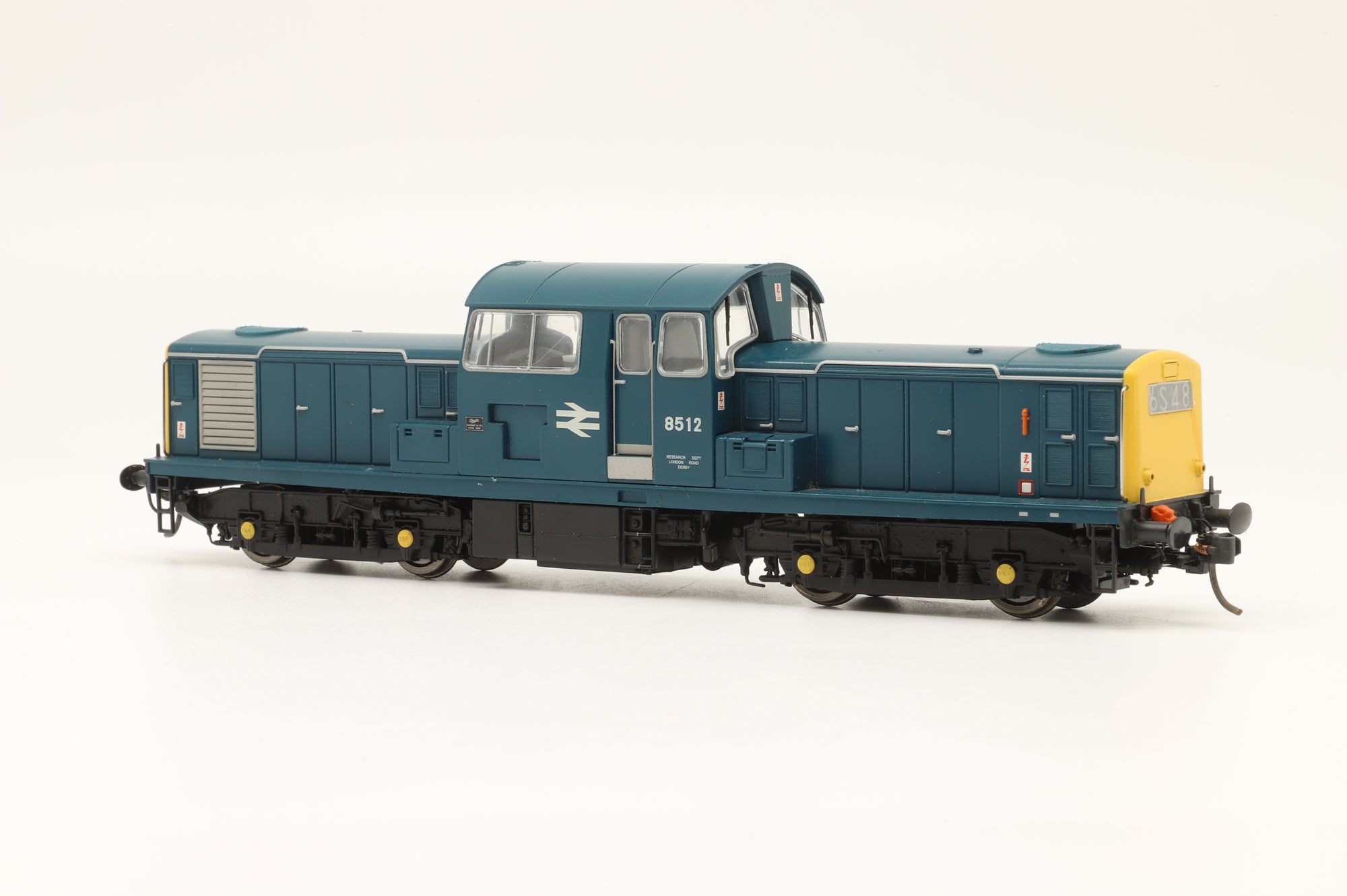 Heljan OO Derby Research 'D8512' Blue with Full Yellow Ends, Dummy Loco