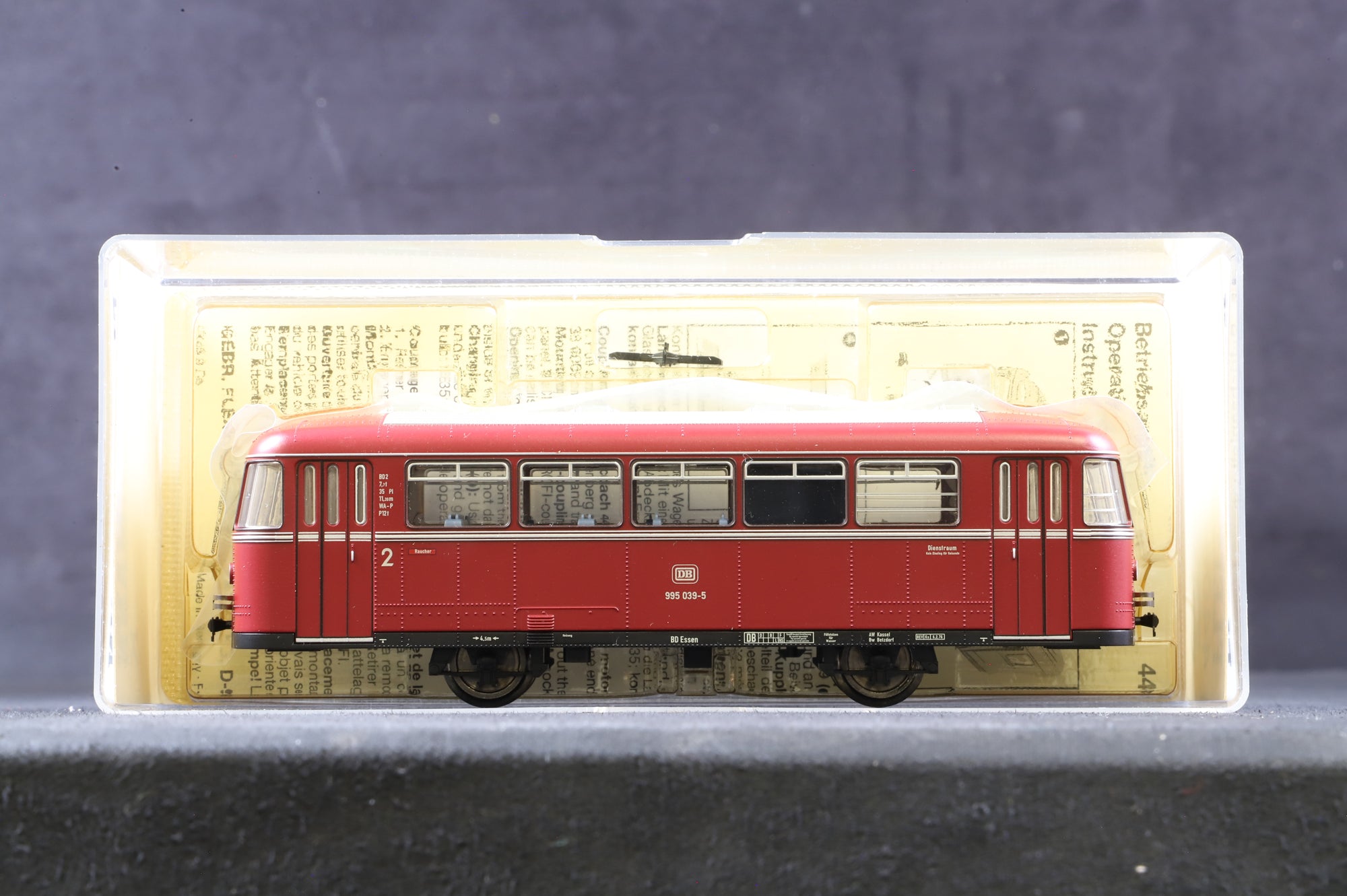 Fleischmann HO 4408 BR Class 995 '995 039-5' Railbus Trailer DB Dummy