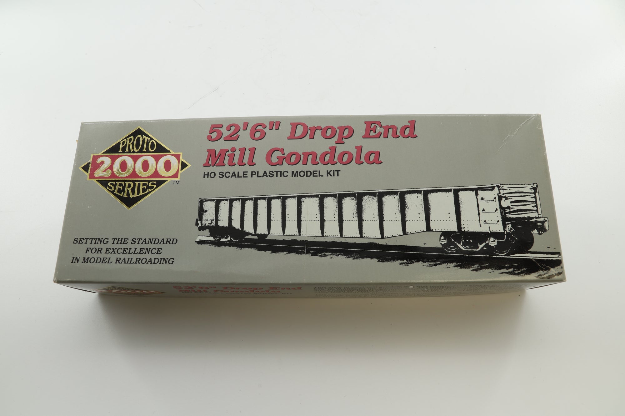 Proto 2000 Series HO Rake of 6 52'6'' Drop End Mill Gondola