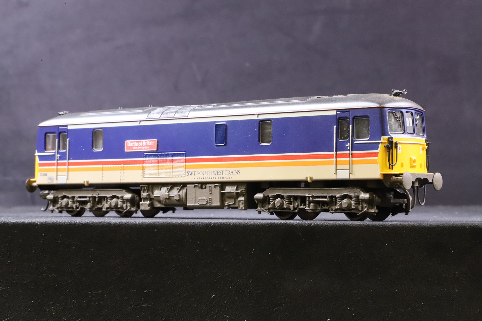 WORKSHOP Hornby OO R2655 Class 73 73019 'Battle of Britain' in SWT Livery - Weathered