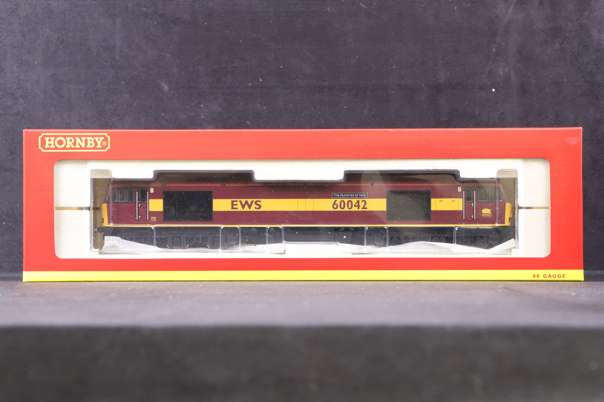 Hornby OO R2899XS Class 60 60042 &#39;&#39;The Hundred of Hoo&#39;&#39; in EWS livery with - DCC Sound fitted