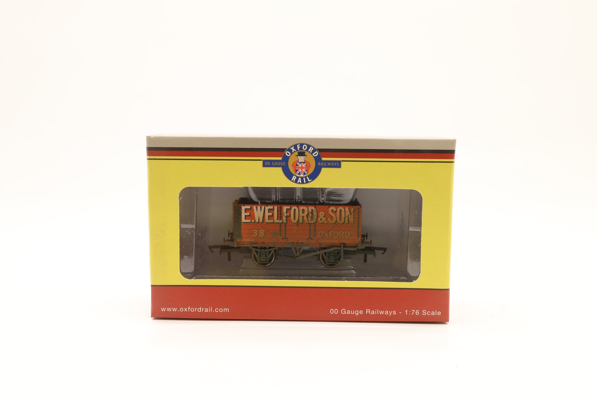 Oxford OO OR76MW7029 x2 6 Pack of Fear Bros/Leamington/Welford 7-Plank Wagons – Weathered