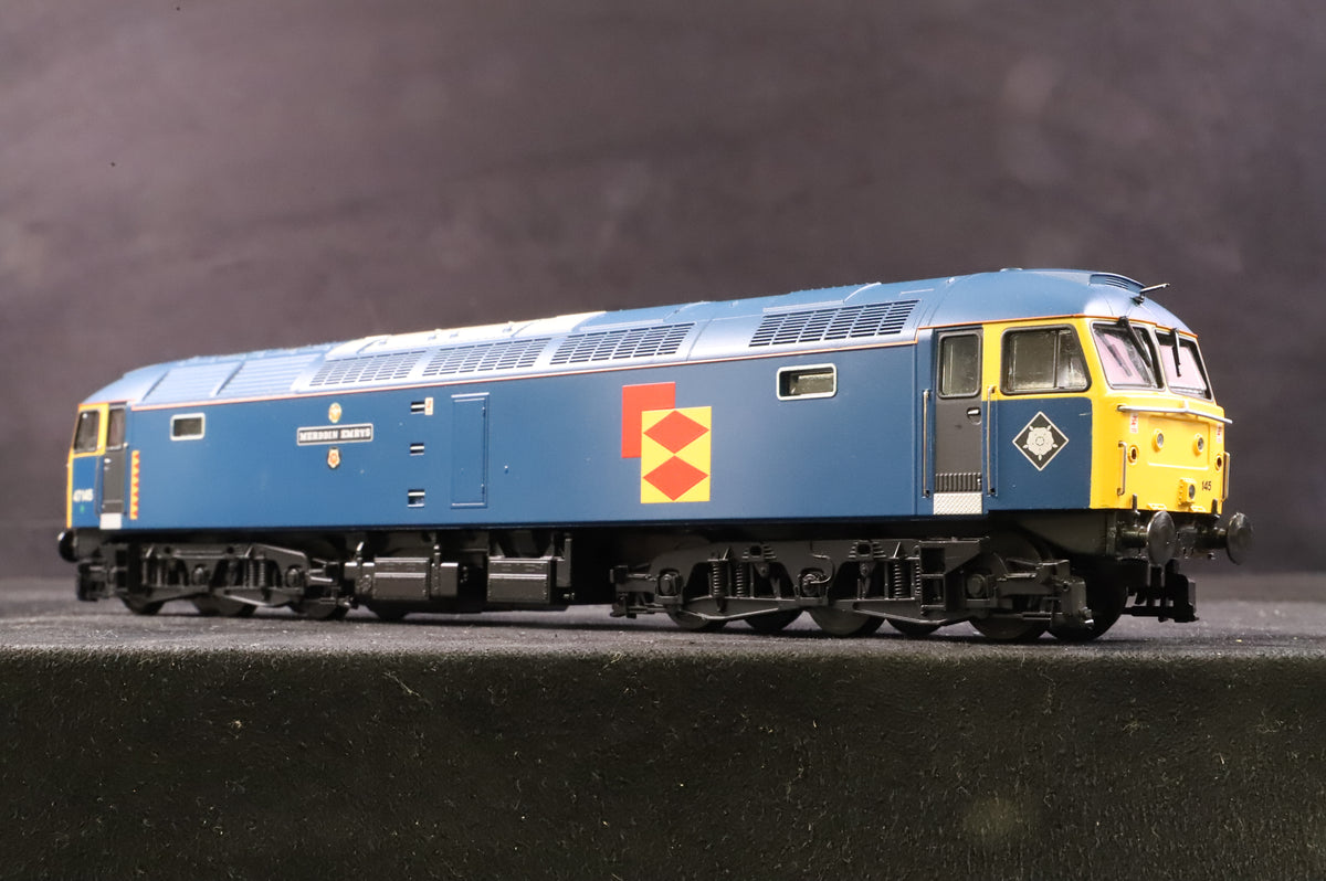 Heljan OO 4661 Class 47 47145 &#39;Merddin Emrys&#39; in Tinsley Blue w/ Railfreight Distribution Branding