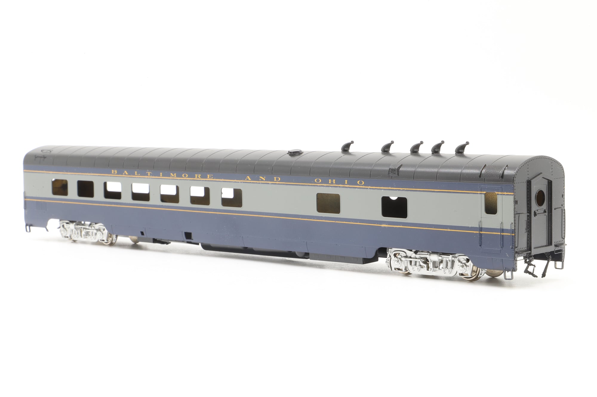 Brass HO Baltimore & Ohio Blue & Grey Coach