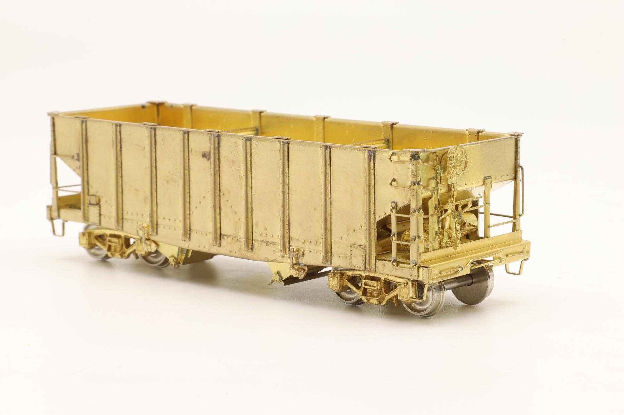 Railworks Ltd HO Brass GL-GL c 2 Bay Hopper Wagon Unpainted