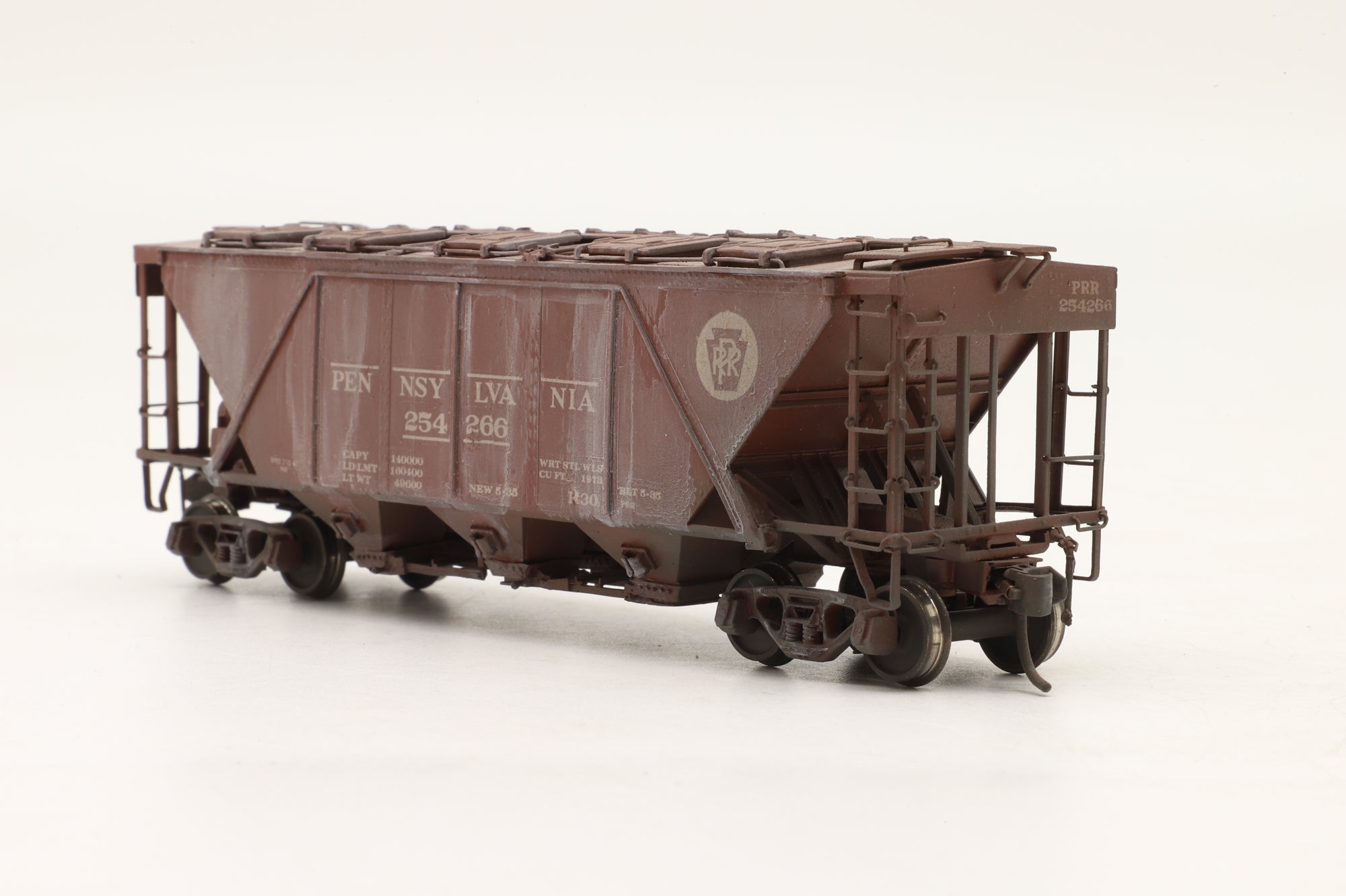 Oriental Limited HO Brass PRR H30 Covered Hopper Wagon Weathered Custom Painted