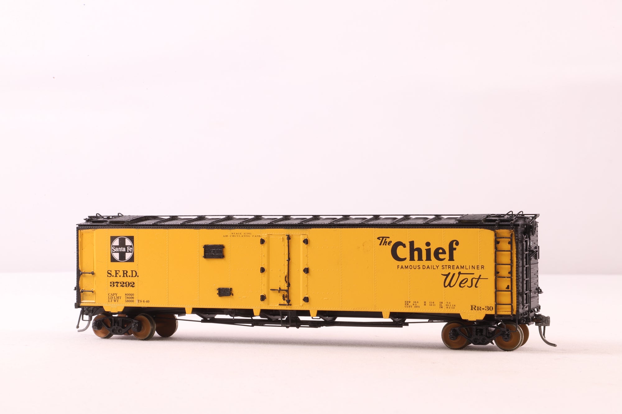 Overland Models HO Brass OMI-3283 Reefer SFRD Ice Bunker Steel Class RR-22 50' '37292'