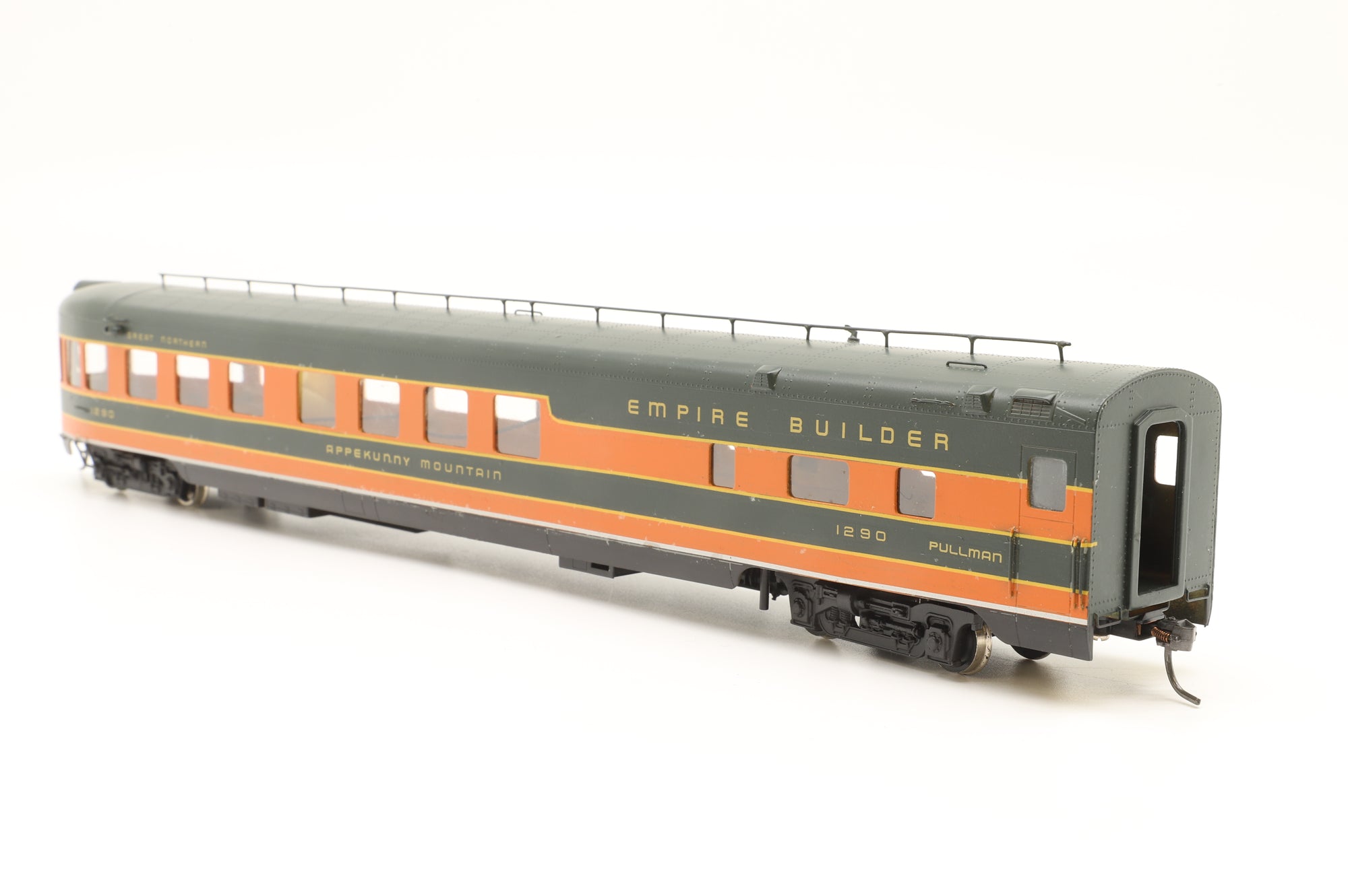 Oriental Limited HO Brass Rake of 5 Great Northern Streamlined Empire Builder Cars