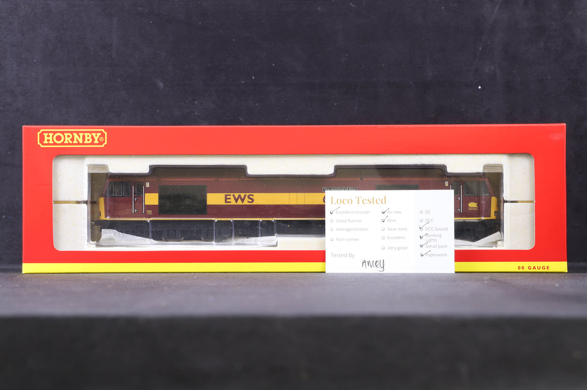 Hornby OO R2899XS Class 60 60042 &#39;&#39;The Hundred of Hoo&#39;&#39; in EWS livery with - DCC Sound fitted