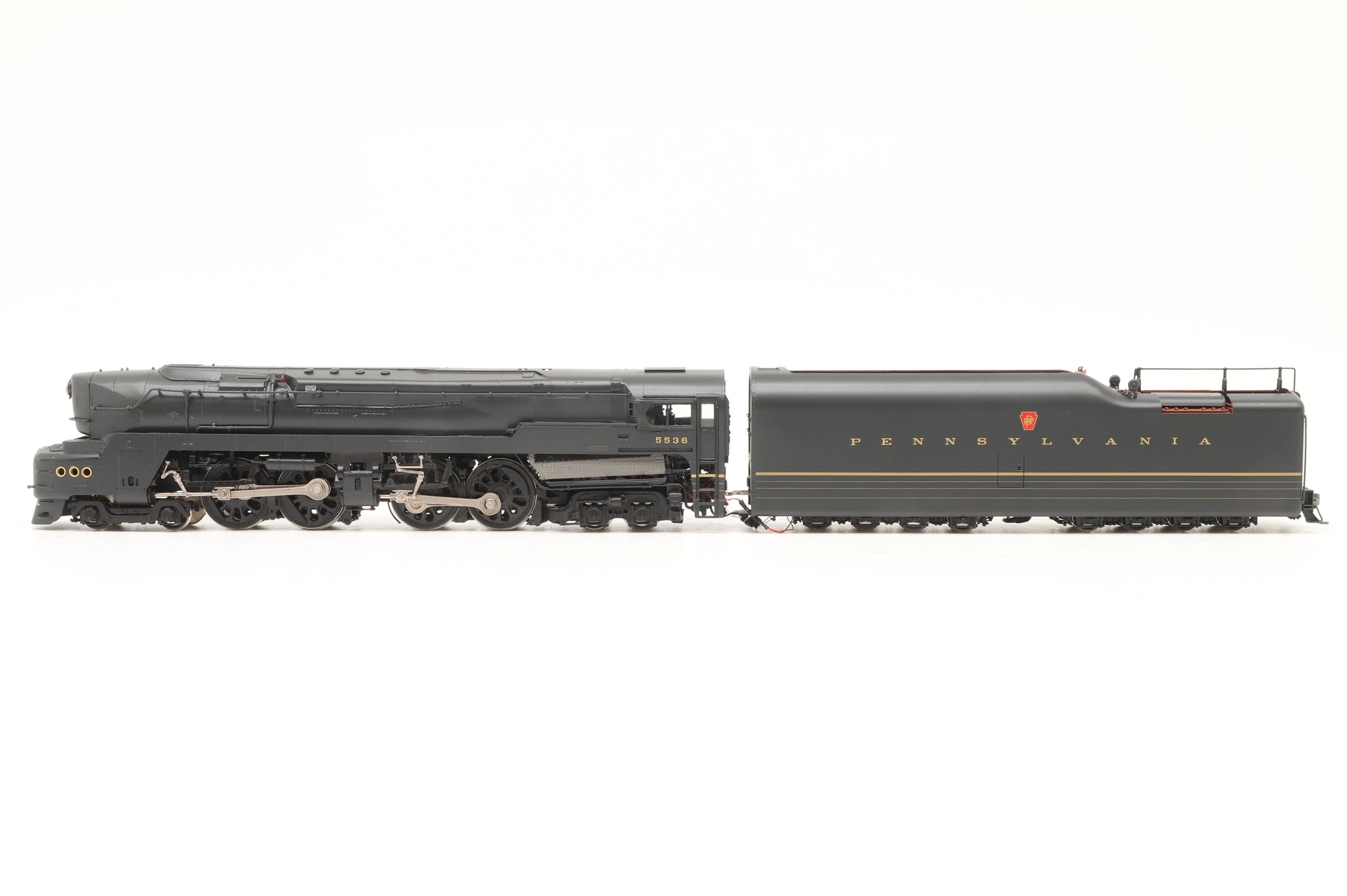 Glacier Park Models/Boo-Rim HO Brass 95482 Class T1 Duplex #5536 PRR Black, Factory Painted, DCC Sound