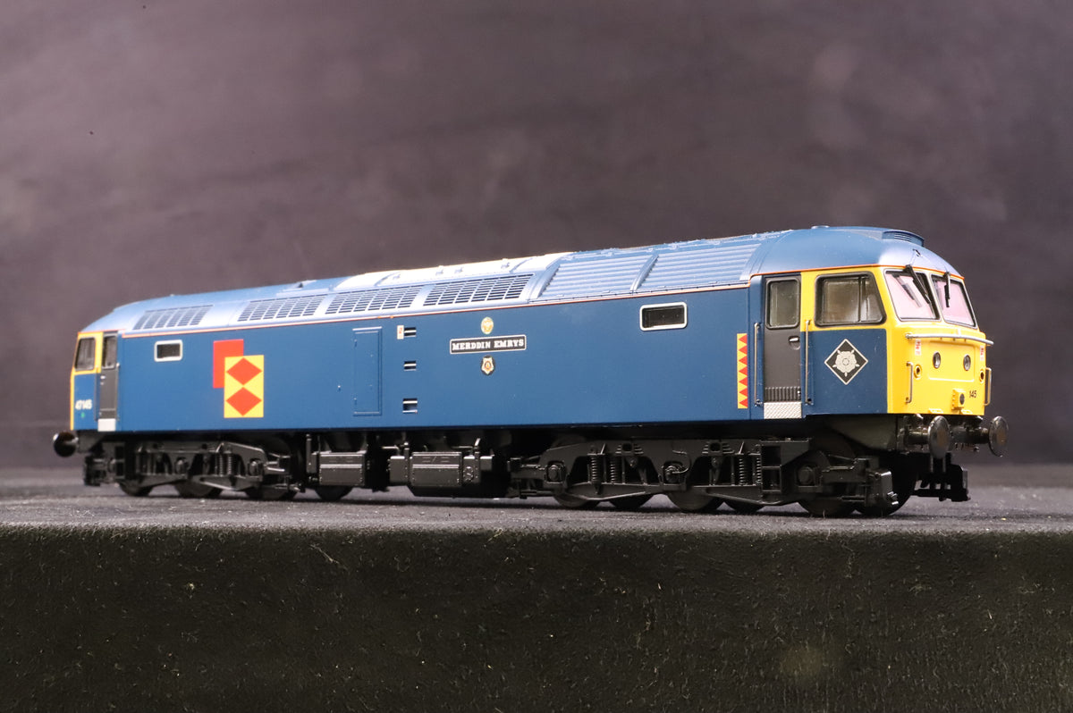 Heljan OO 4661 Class 47 47145 &#39;Merddin Emrys&#39; in Tinsley Blue w/ Railfreight Distribution Branding
