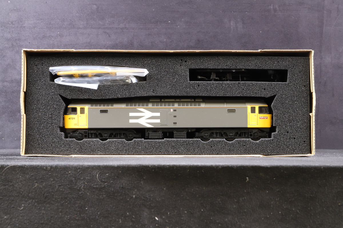 Heljan OO 4802 Class 47/0 &#39;47211&#39; Railfreight Grey Large logo &amp; Yellow cab ends