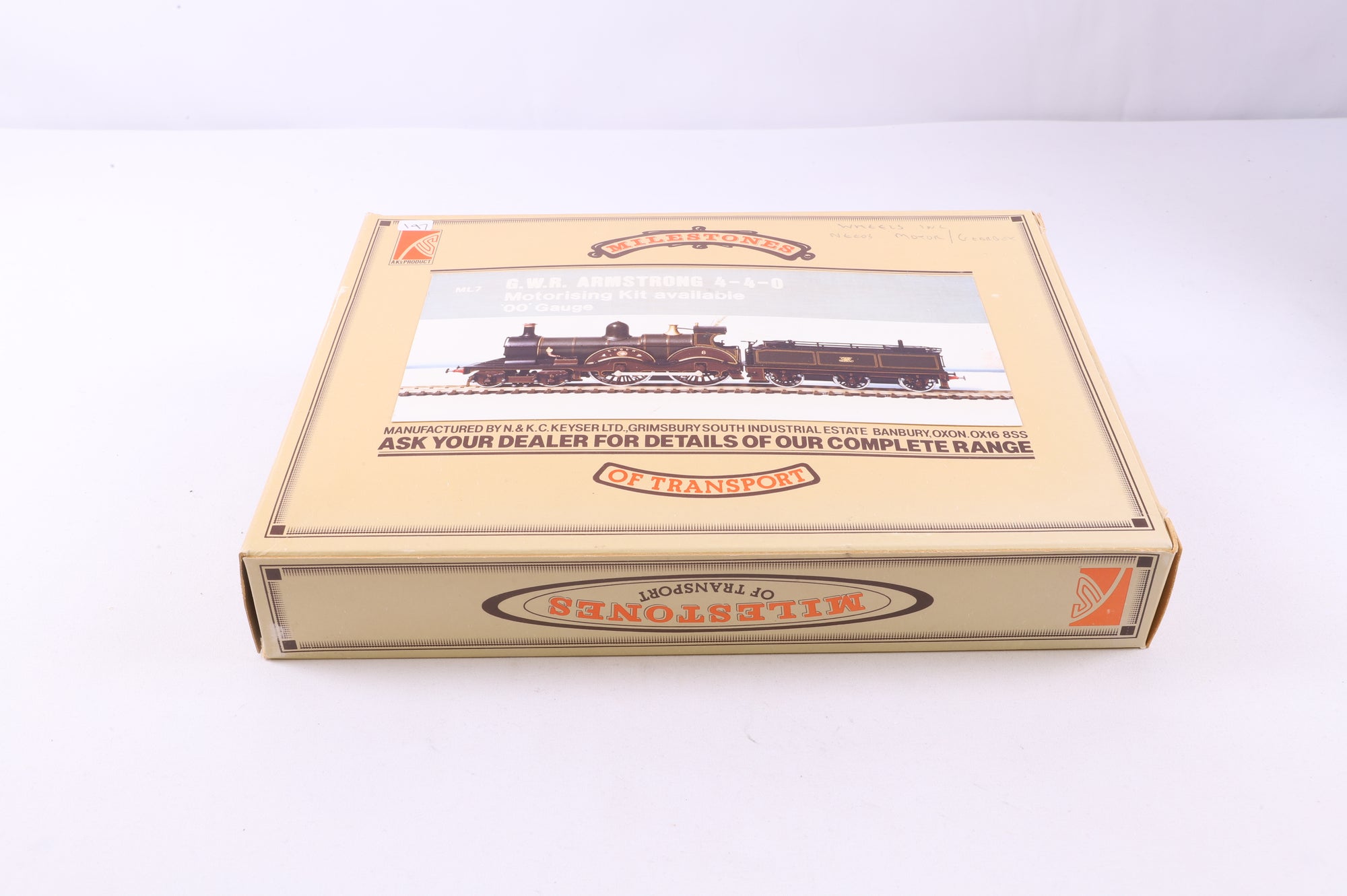 Milestones Kits OO ML7 GWR Armstrong 4-4-0 Kit