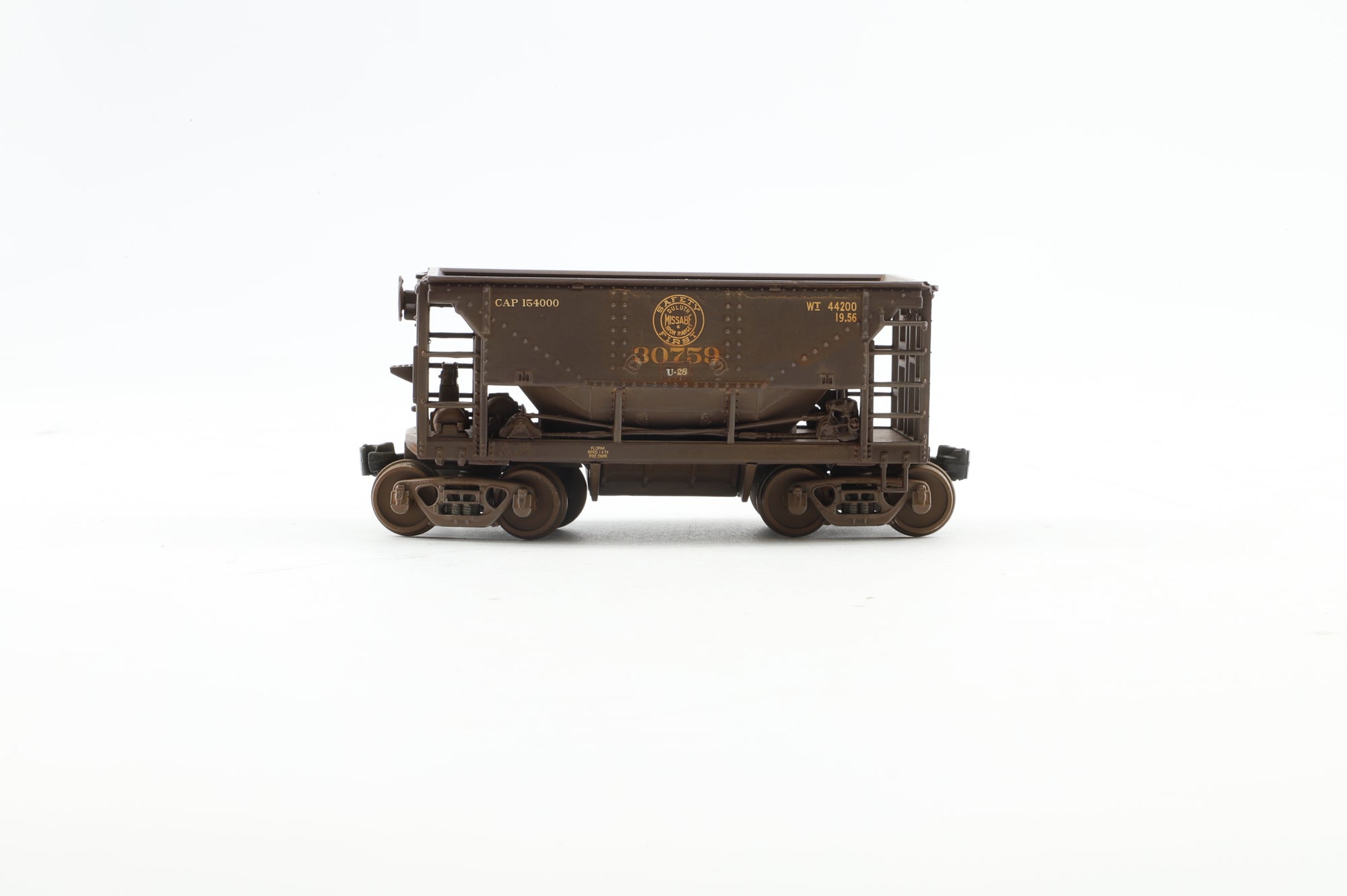 Walthers HO 910-58014 6-Pack of 24' Minnesota Ore Cars in DMIR Brown - Pro-Customised/Weathered