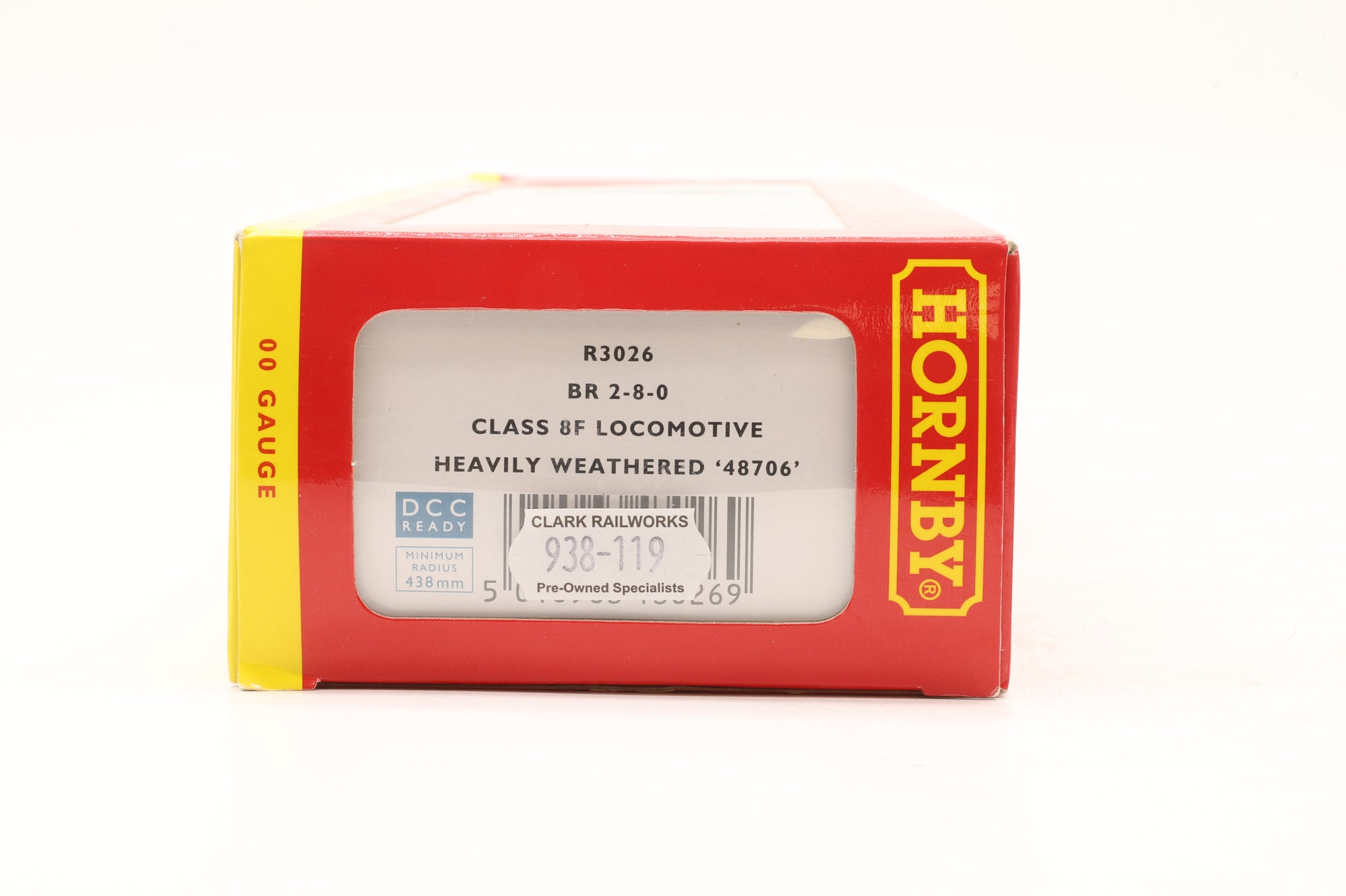 Hornby OO R3026 Class 8F '48706' BR Black L/C Weathered